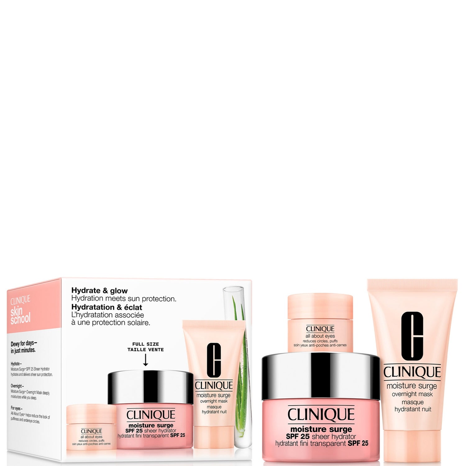 Clinique Skin School Supplies: Hydrate and Glow with SPF Skincare Gift Set (Worth £67.67)