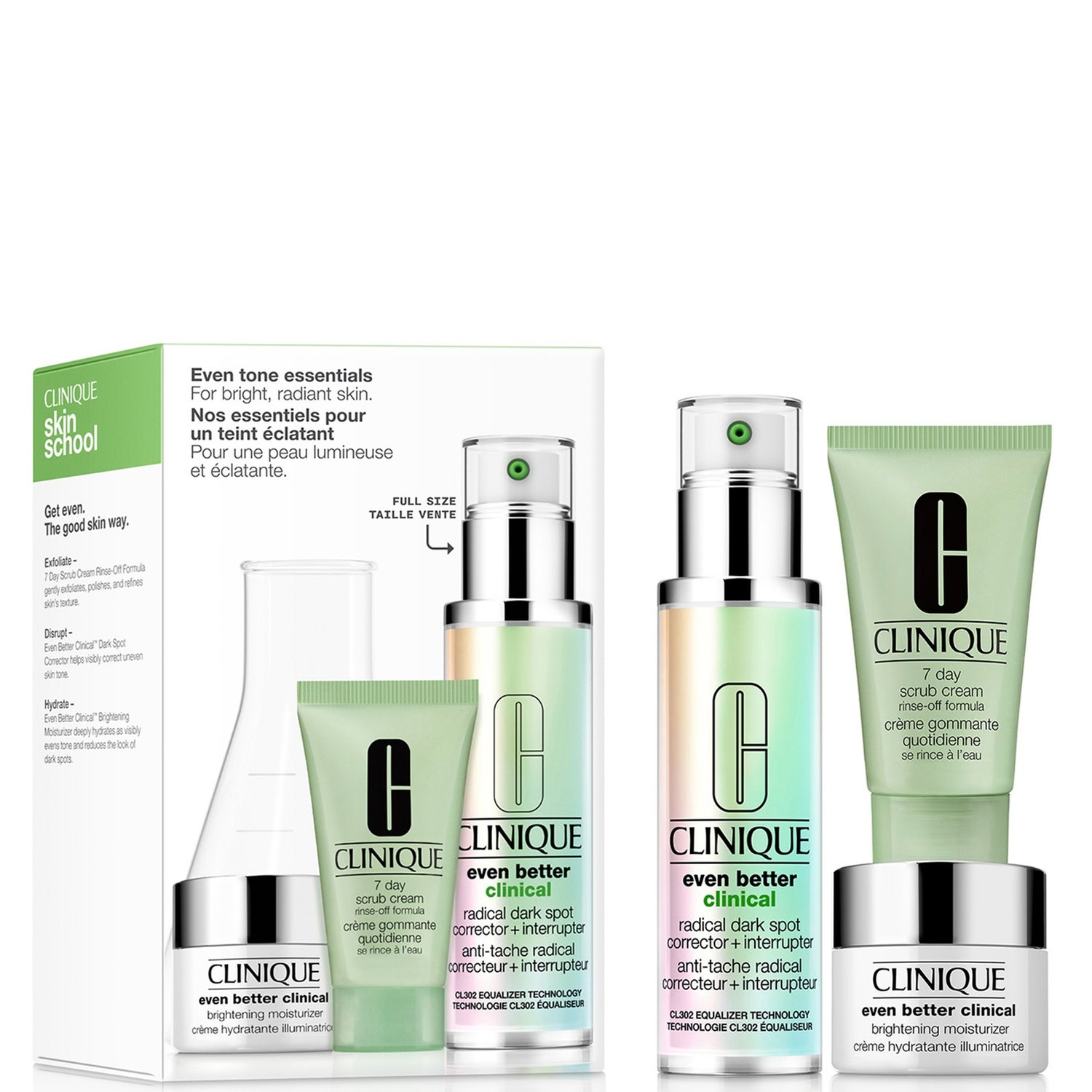Clinique Skin School Supplies: Even Tone Essentials Brightening Skincare Set