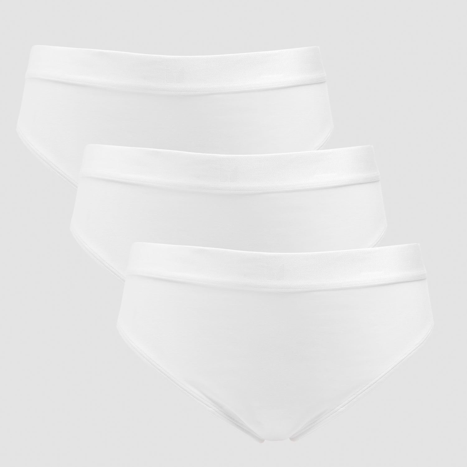 MP Women's Mid Rise Bikini Brief (3 Pack) - White - L