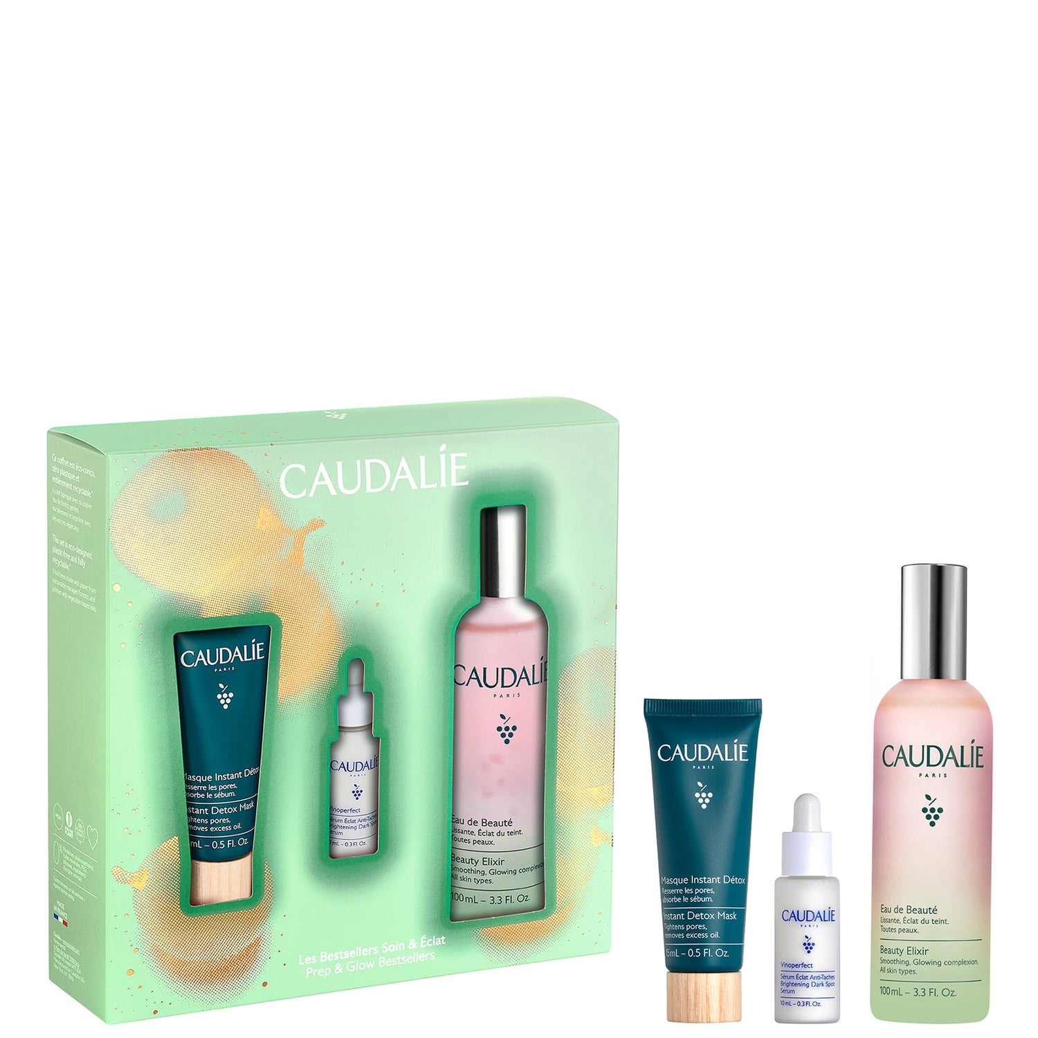 Caudalie Prep and Glow Bestsellers Kit