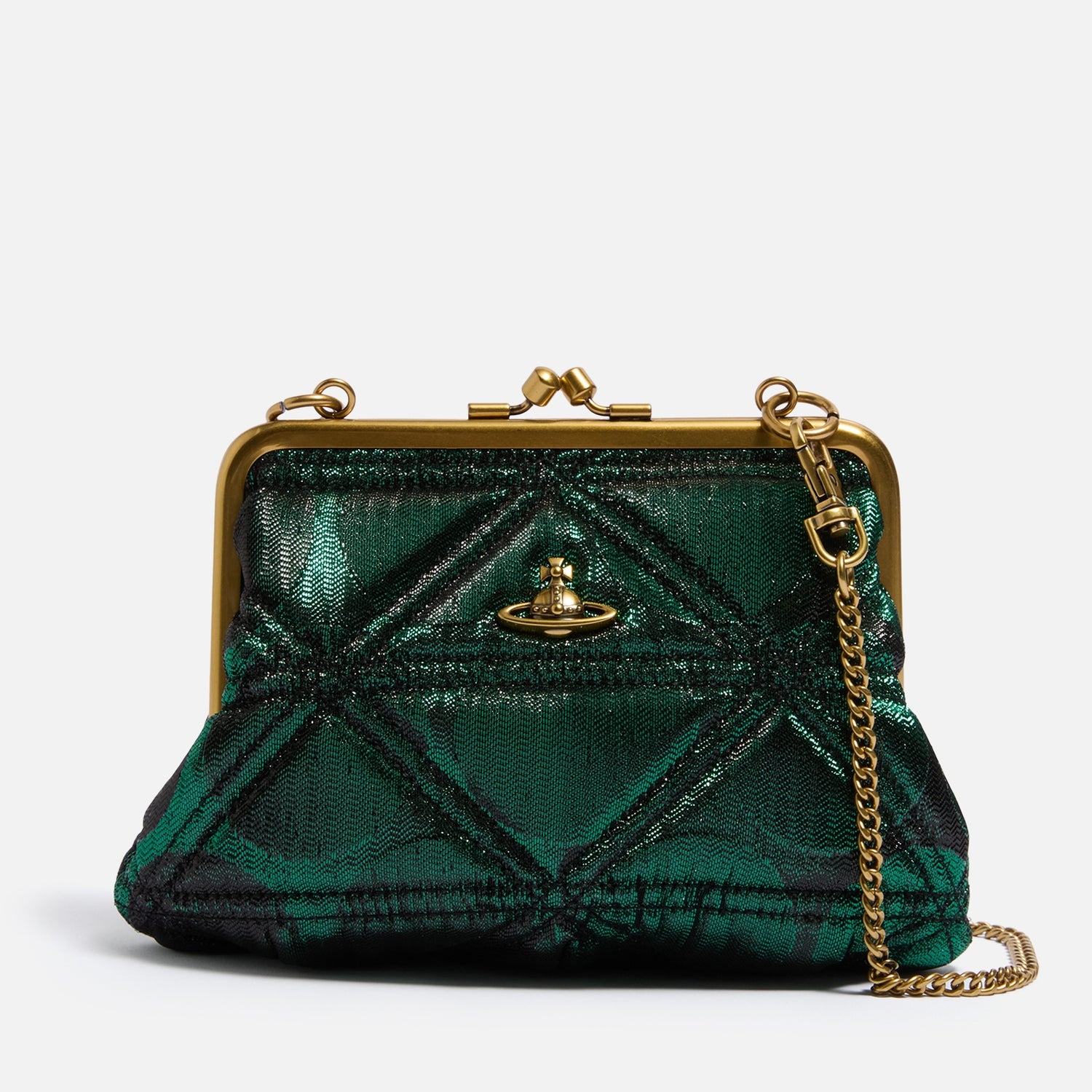 Vivienne Westwood Granny Lurex Frame Purse
