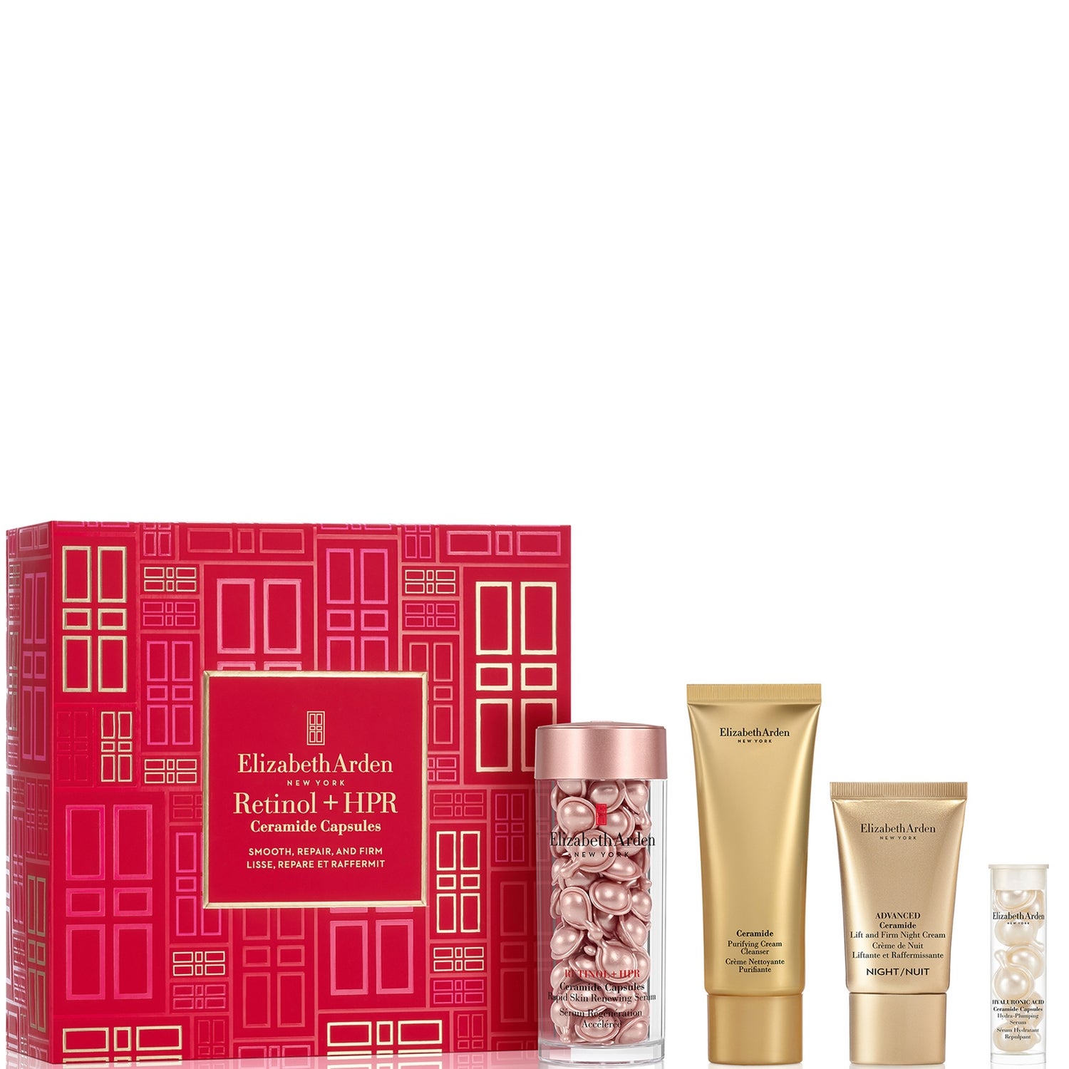 Elizabeth Arden Smooth, Repair and Firm Retinol + HPR Ceramide Capsules 4-Piece Gift Set