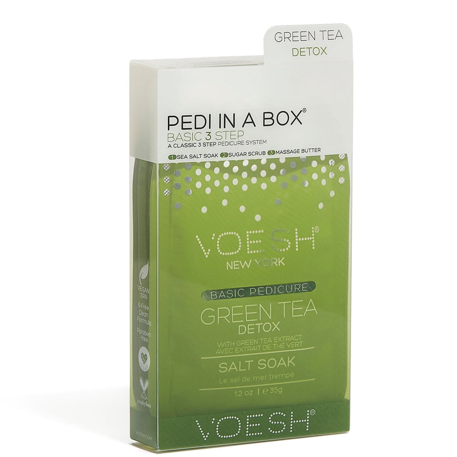 VOESH Pedi in a Box Basic 3 Step - Green Tea Detox