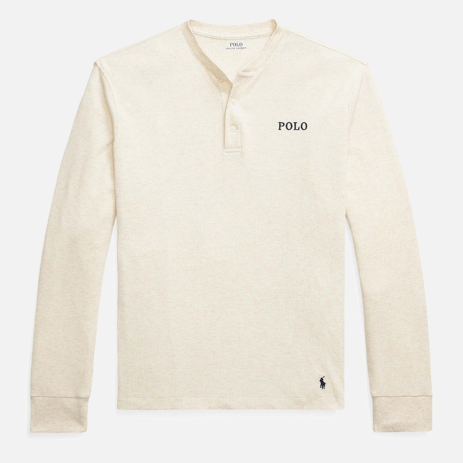 Polo Ralph Lauren Cotton-Blend Waffle-Knit Top - M