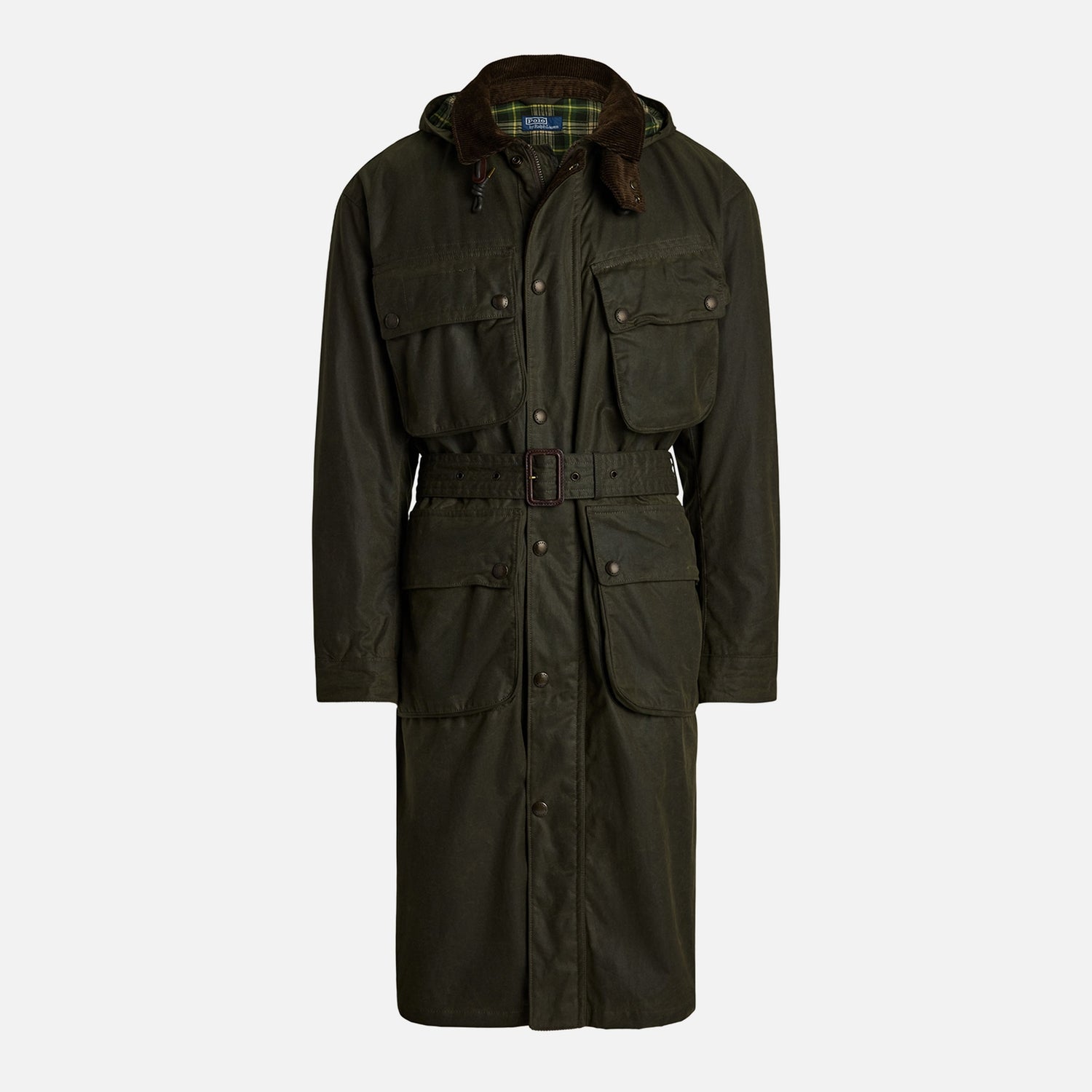 Polo Ralph Lauren Men's Stewart Waxed Lined Coat - Oil Cloth Green - S