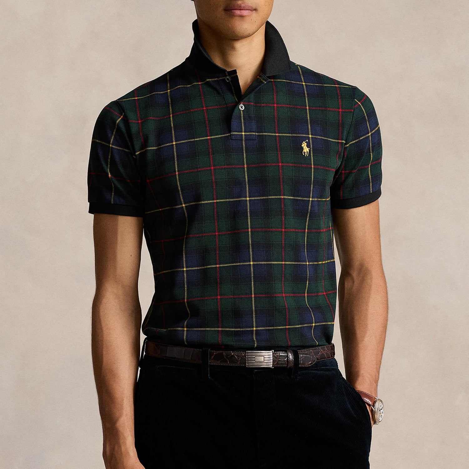 Polo Ralph Lauren Men's Tartan Polo Shirt - Tartan - XL