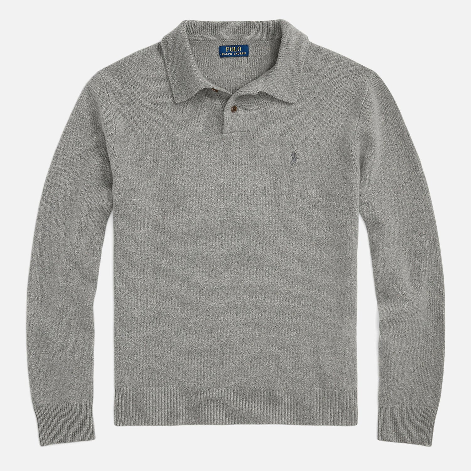 Polo Ralph Lauren Wool Cashmere Jersey Jumper - Fawn Grey Heather - M