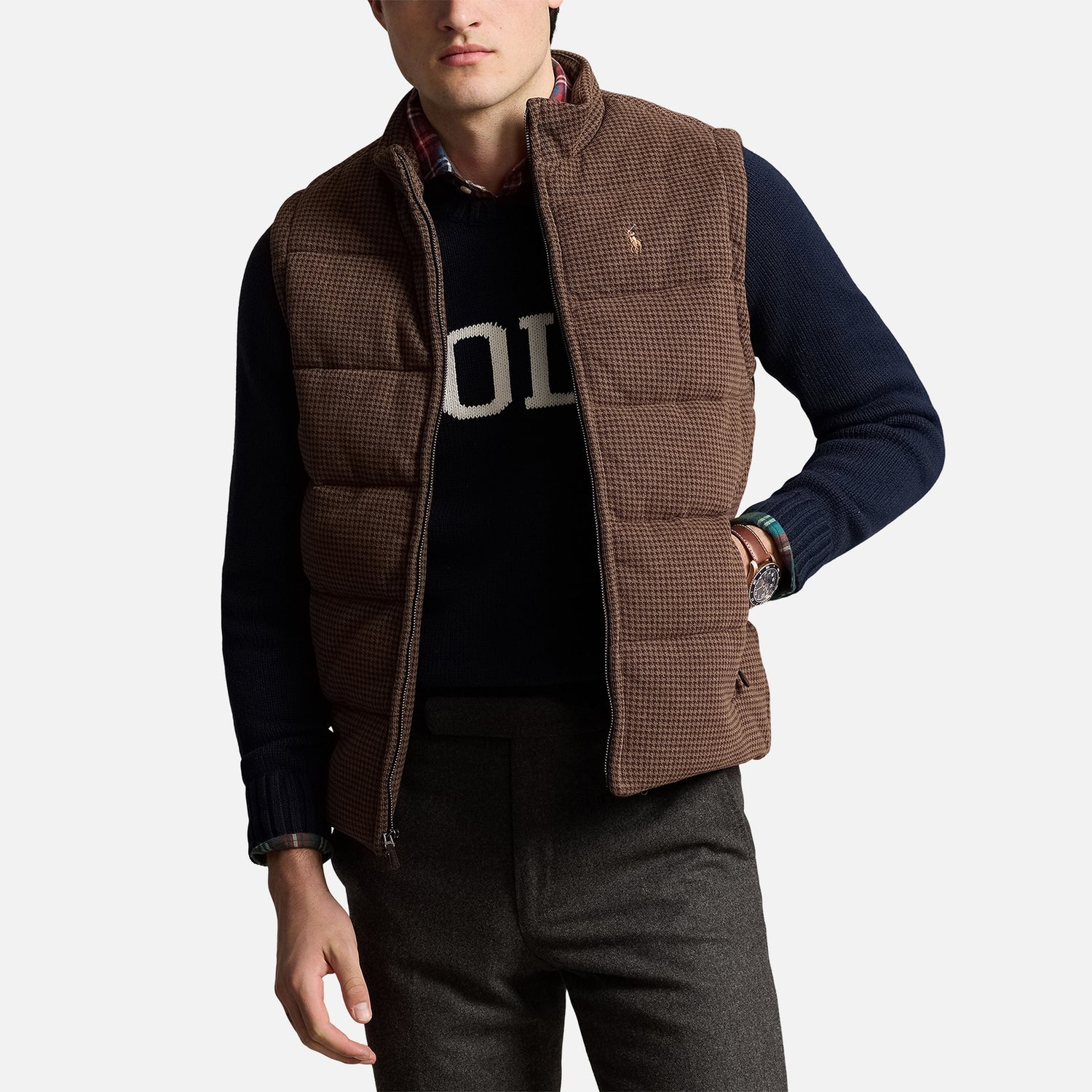 Polo Ralph Lauren Double-Knit Jacquard Quilted Gilet