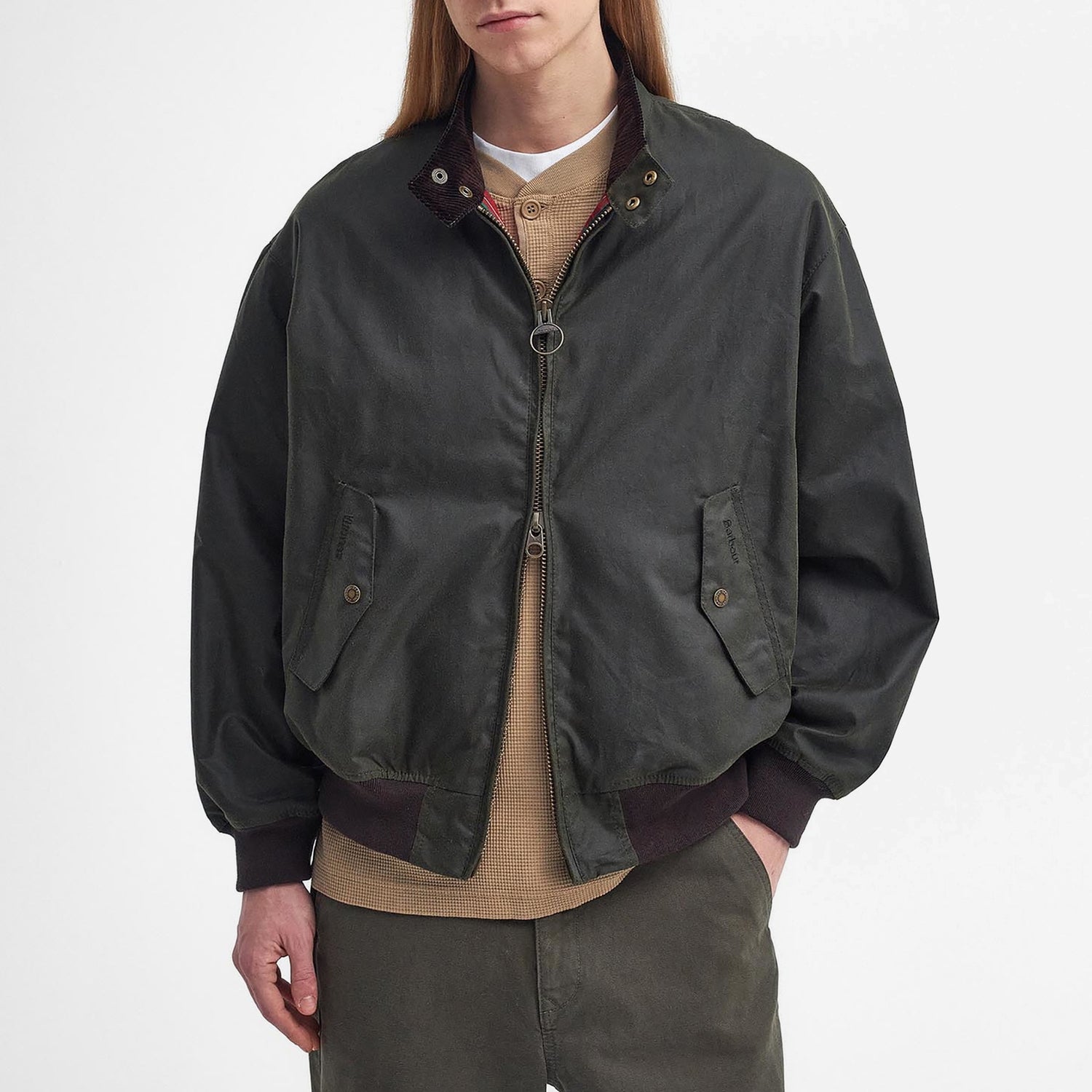 Barbour x Baracuta MA-1 Waxed Cotton Jacket - M