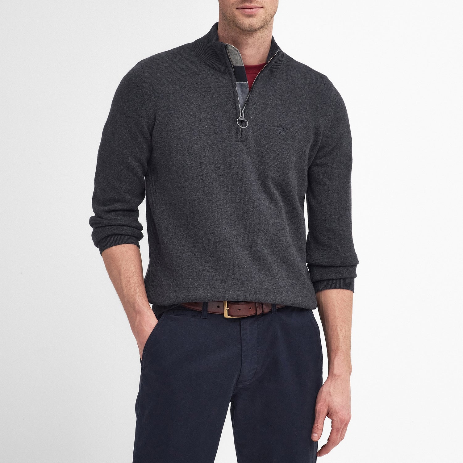 Barbour Pima Cotton Knit Half-Zip Jumper