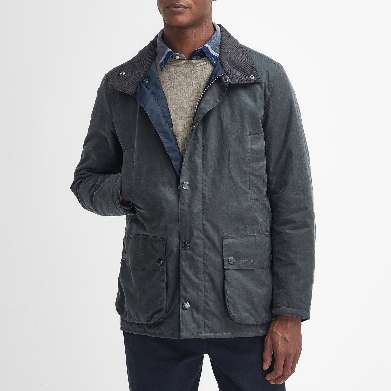 Barbour Beaufort Waxed Cotton Mac Jacket