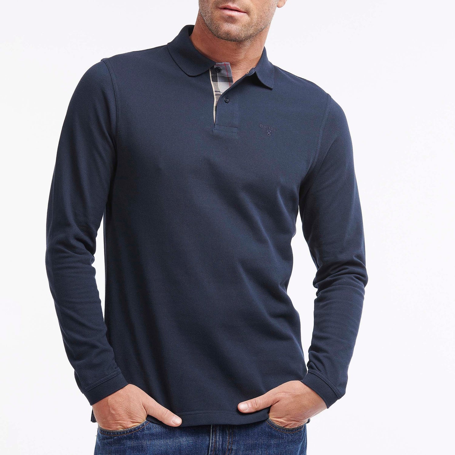 Barbour Cotton-Piqué Tartan Polo Shirt