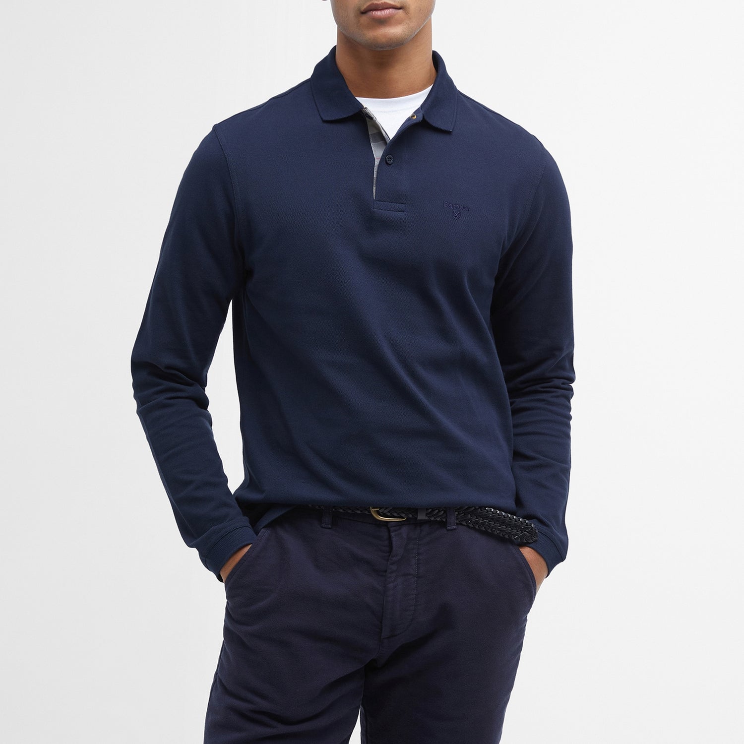 Barbour Cotton-Piqué Tartan Polo Shirt