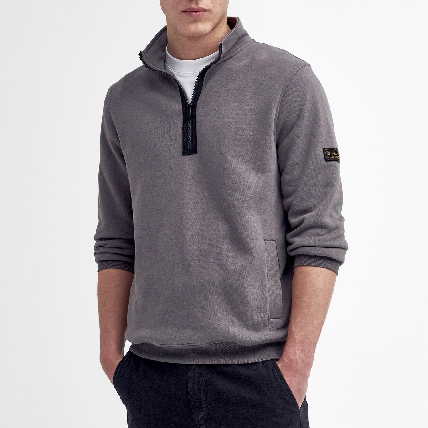 Barbour International Outline Cotton-Blend Jersey Sweatshirt