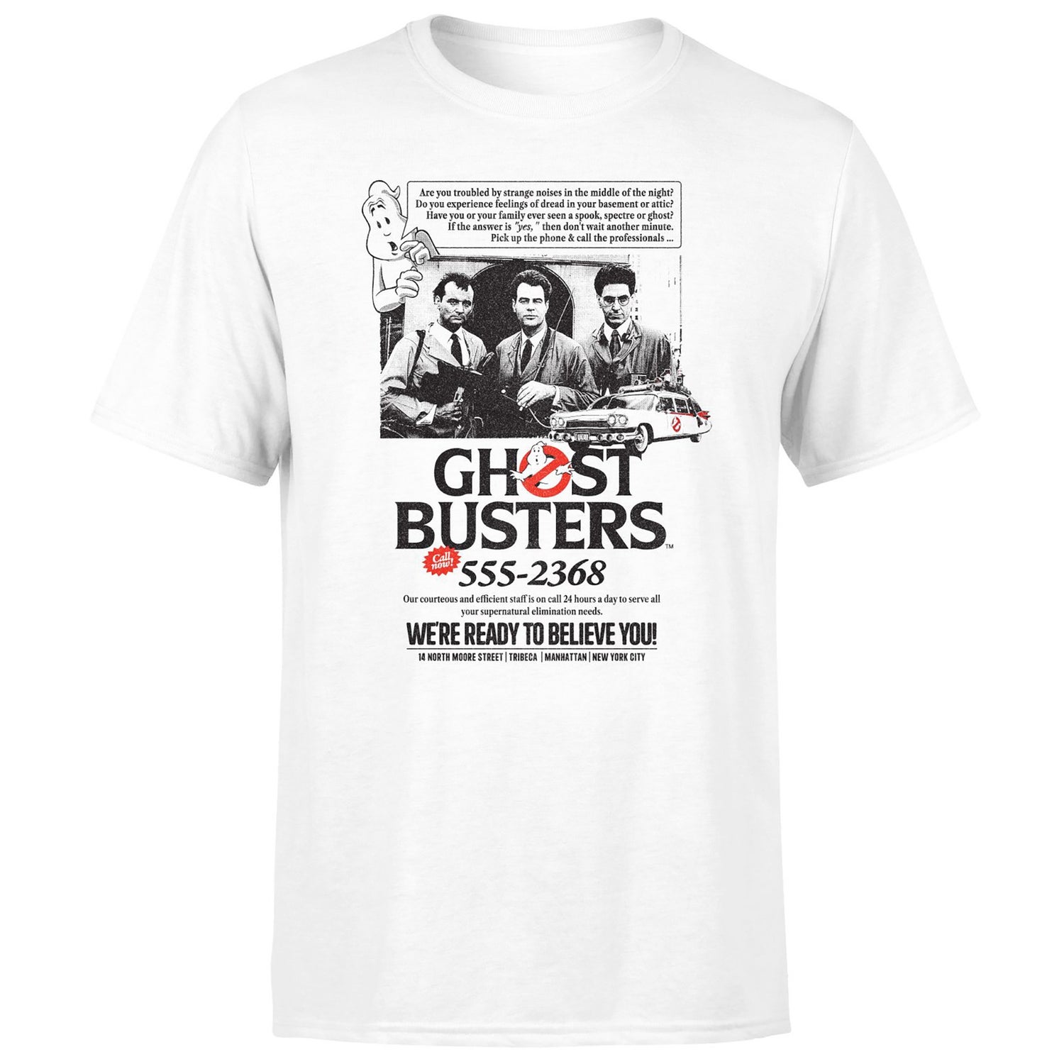 Ghostbusters Vintage Advert Unisex T-Shirt - White