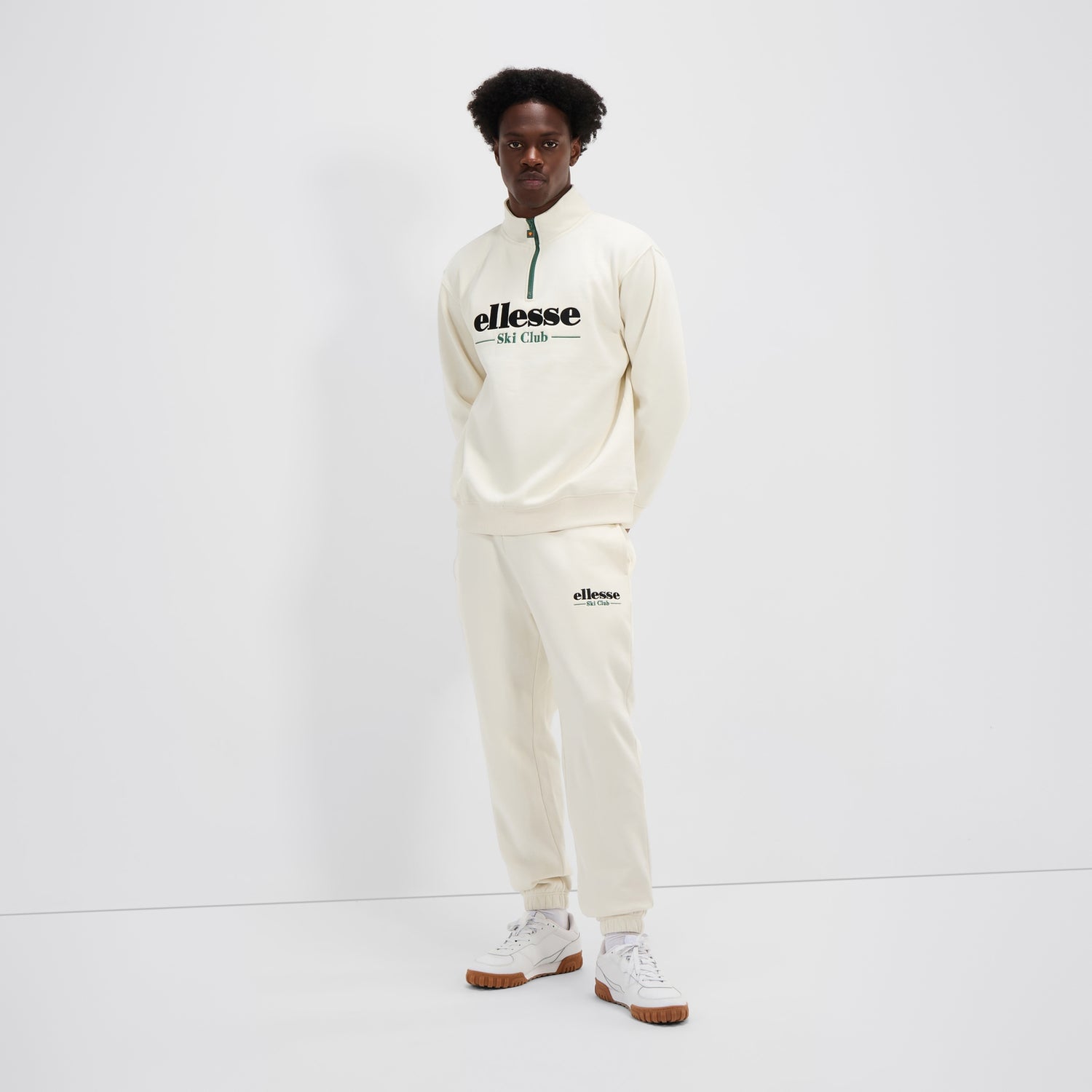 Men's Baleor 1/4 Zip Top Off White | Ellesse
