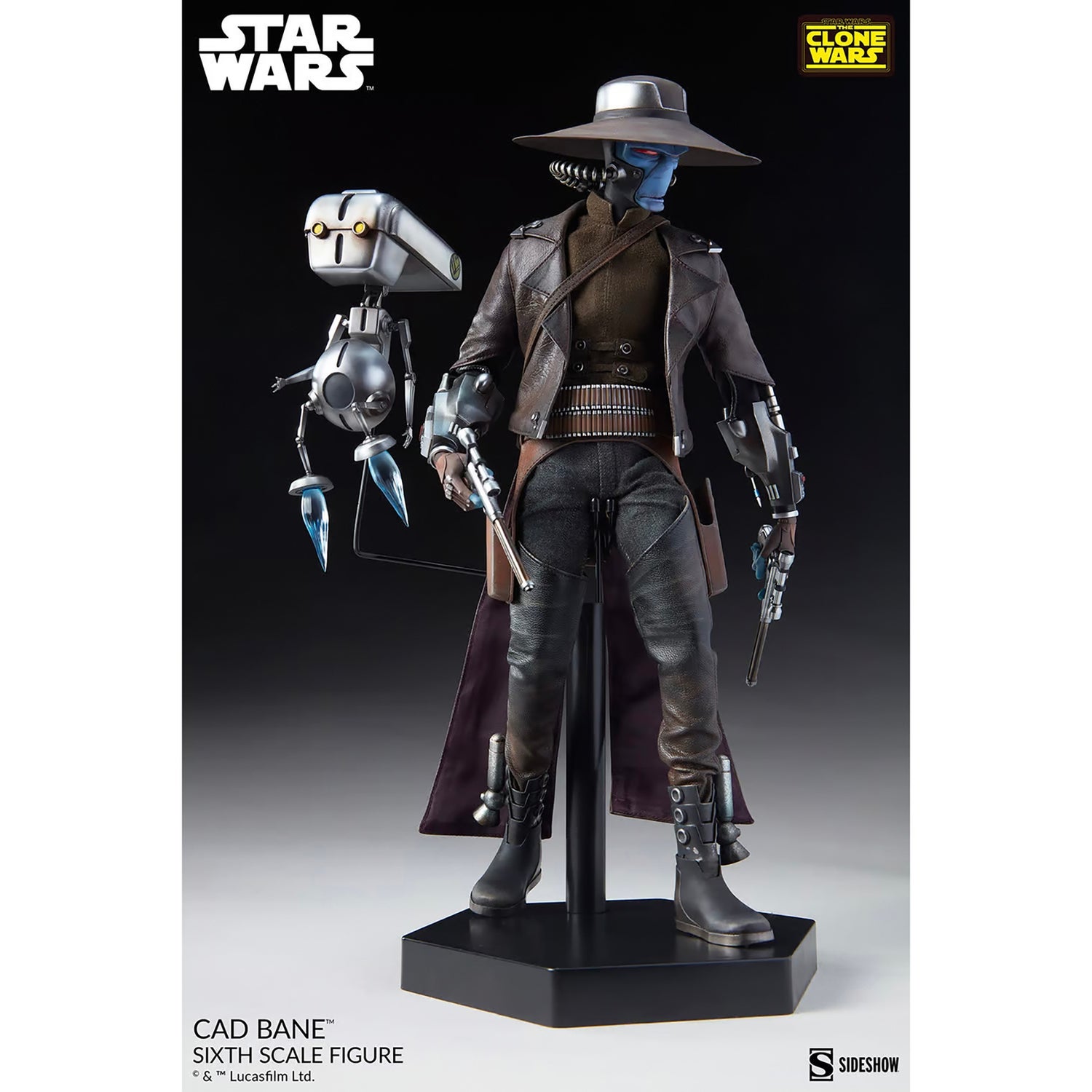 Sideshow 1:6 Scale Star Wars: The Clone Wars Cad Bane Statue