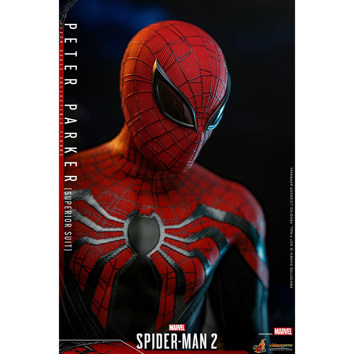 Hot Toys 1:6 Scale Marvel Spider-Man 2 Peter Parker (Superior Suit) Statue