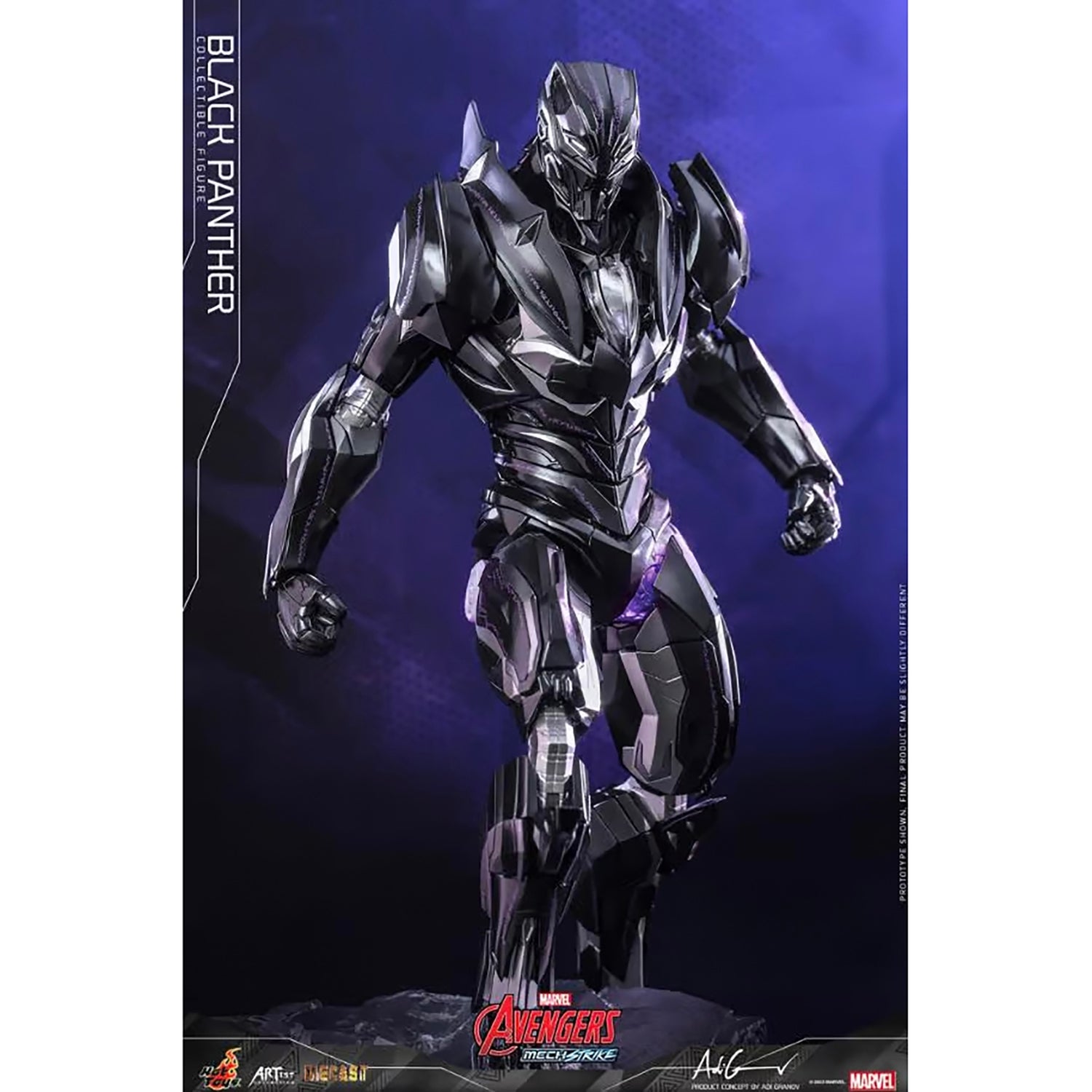 Hot Toys 1:6 Scale Marvel Black Panther Mech Strike Statue