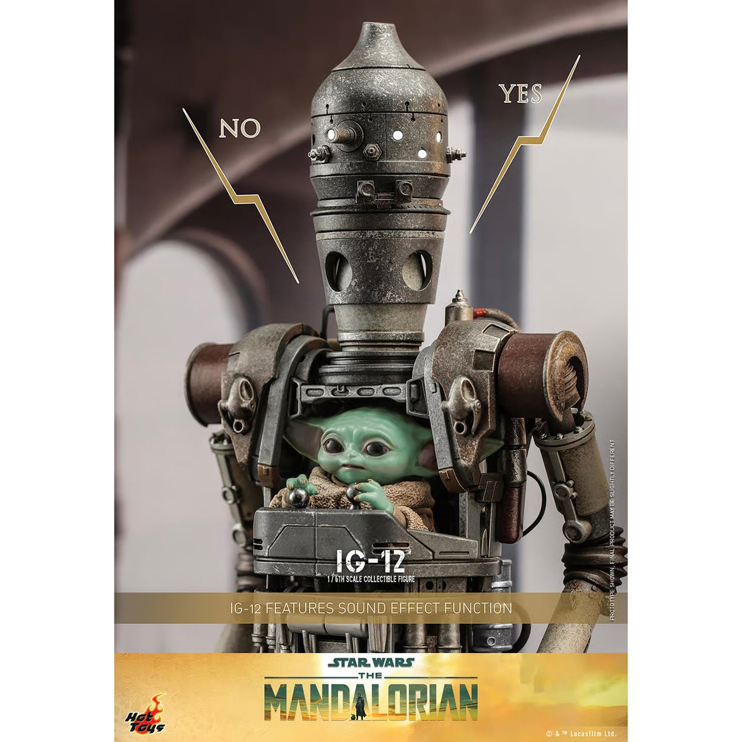 Hot Toys 1:6 Scale Star Wars The Mandalorian IG-12 Statue