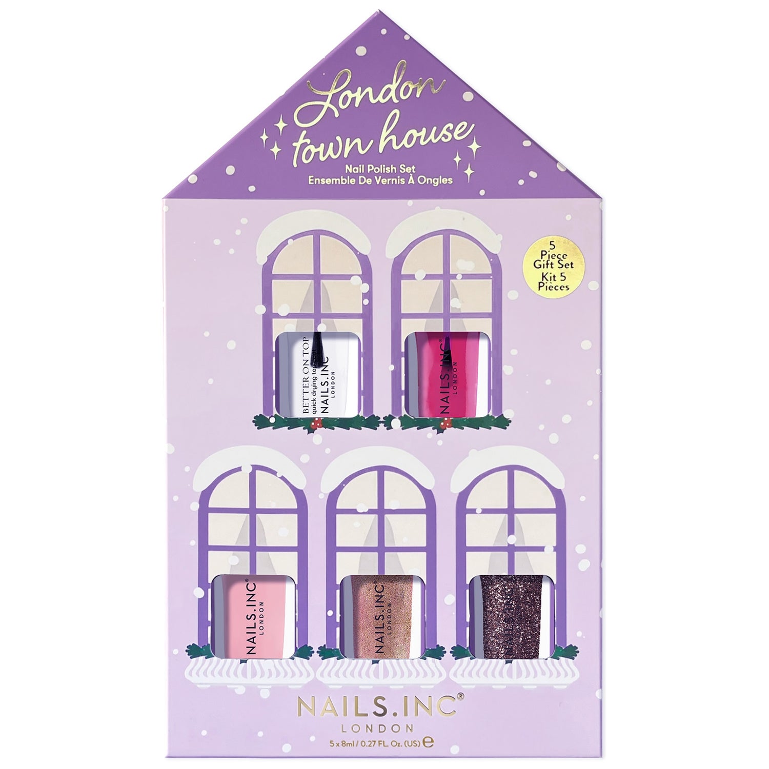 nails inc. London Town House 5-Piece Nail Polish Gift Set