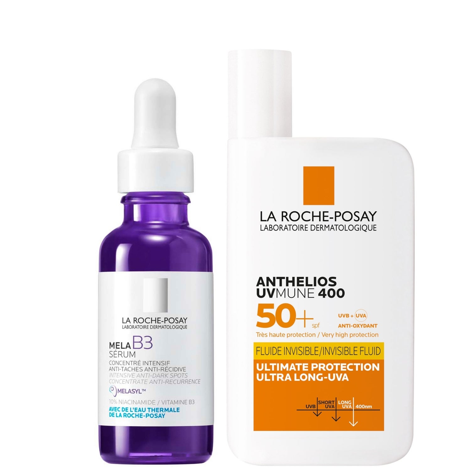 La Roche-Posay Daily Anti-Hyperpigmentation Set: Correct + Protect with Niacinamide and SPF50+