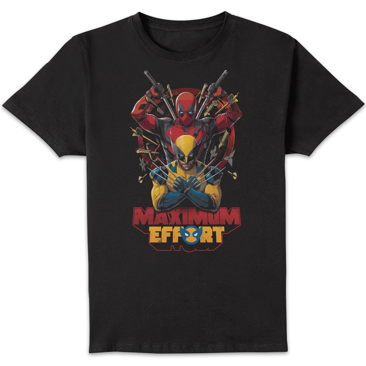 Deadpool & Wolverine Maximum Effort Unisex T-Shirt - Black