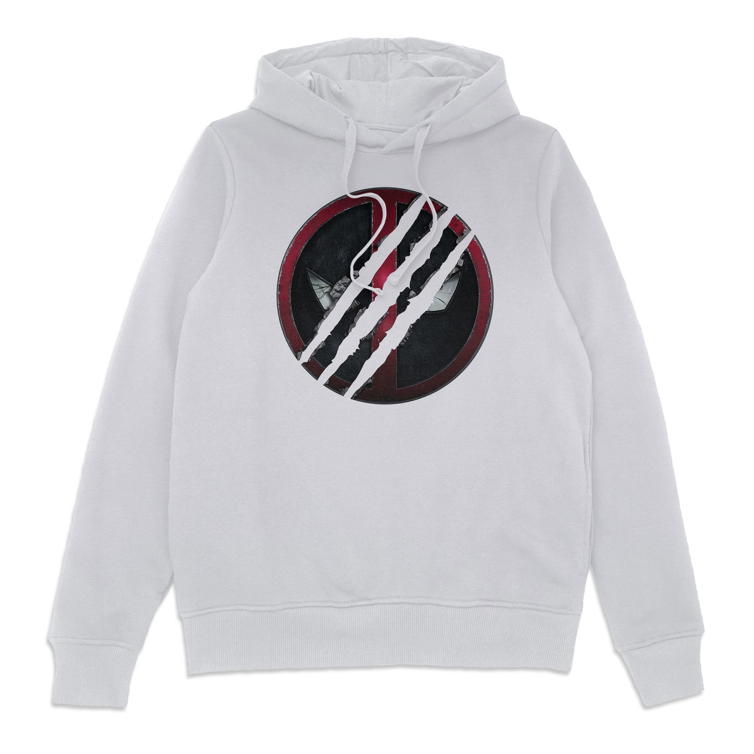 Deadpool & Wolverine Logo Hoodie - White