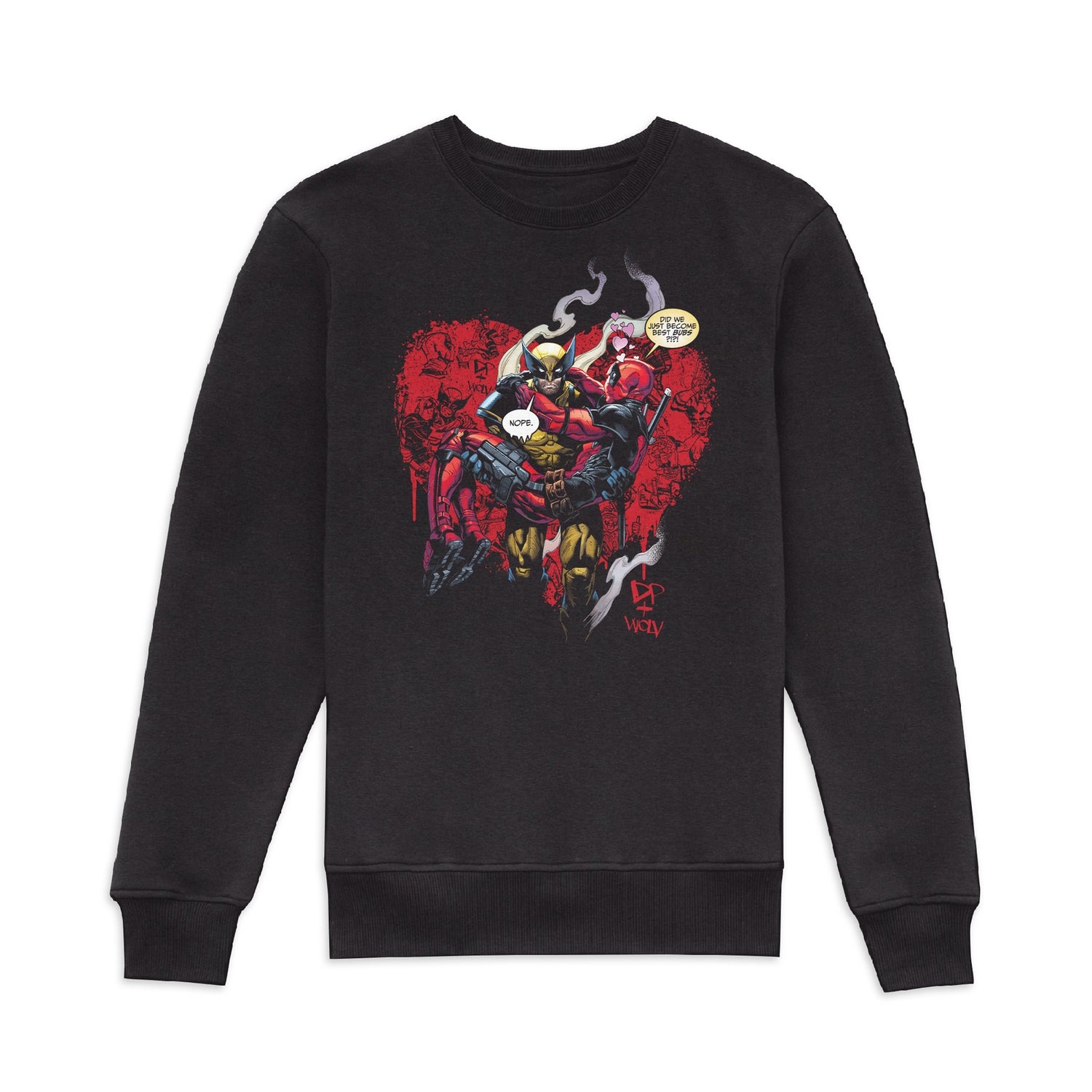 Deadpool & Wolverine Best Friends Sweatshirt - Black