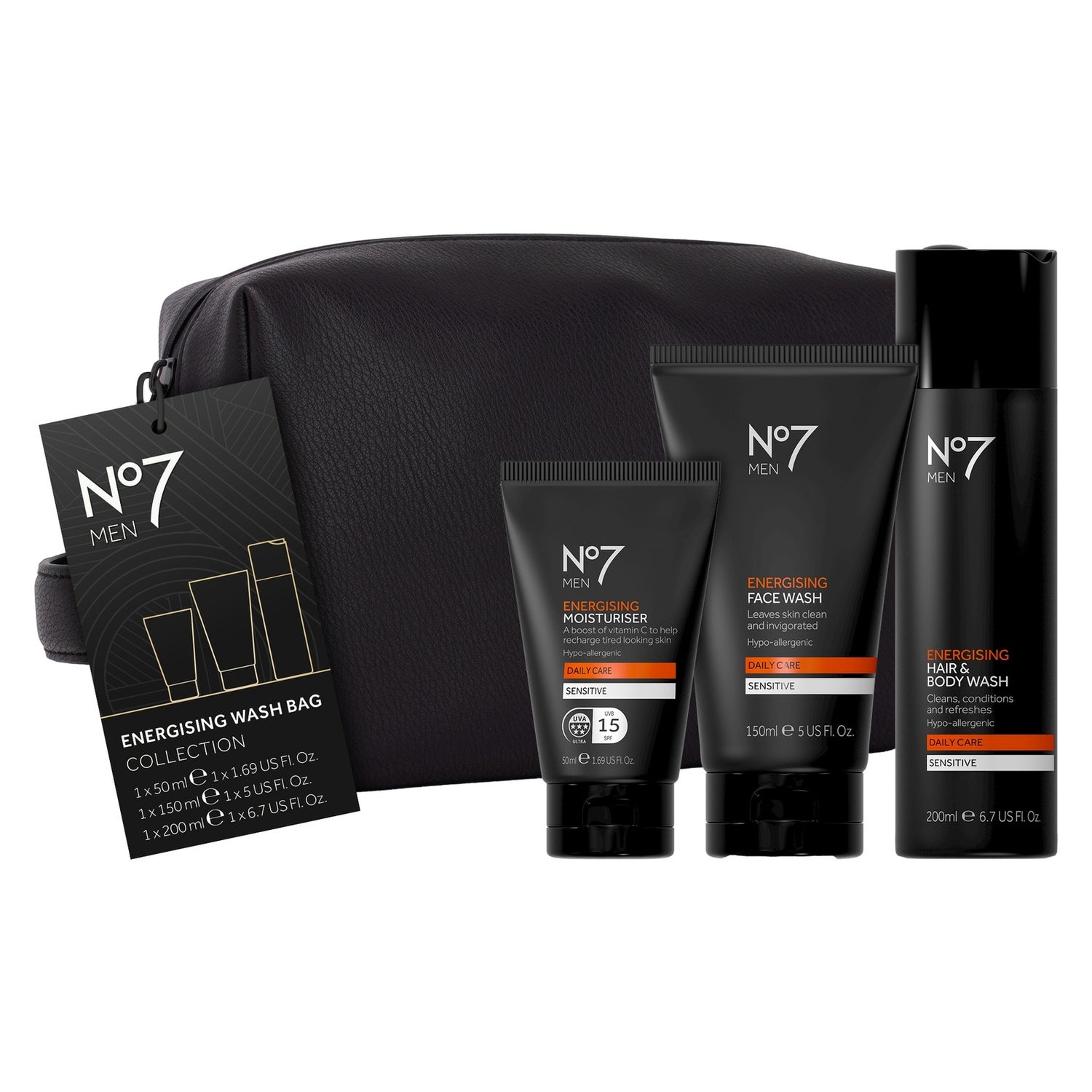 Men Energising Wash Bag Collection No7