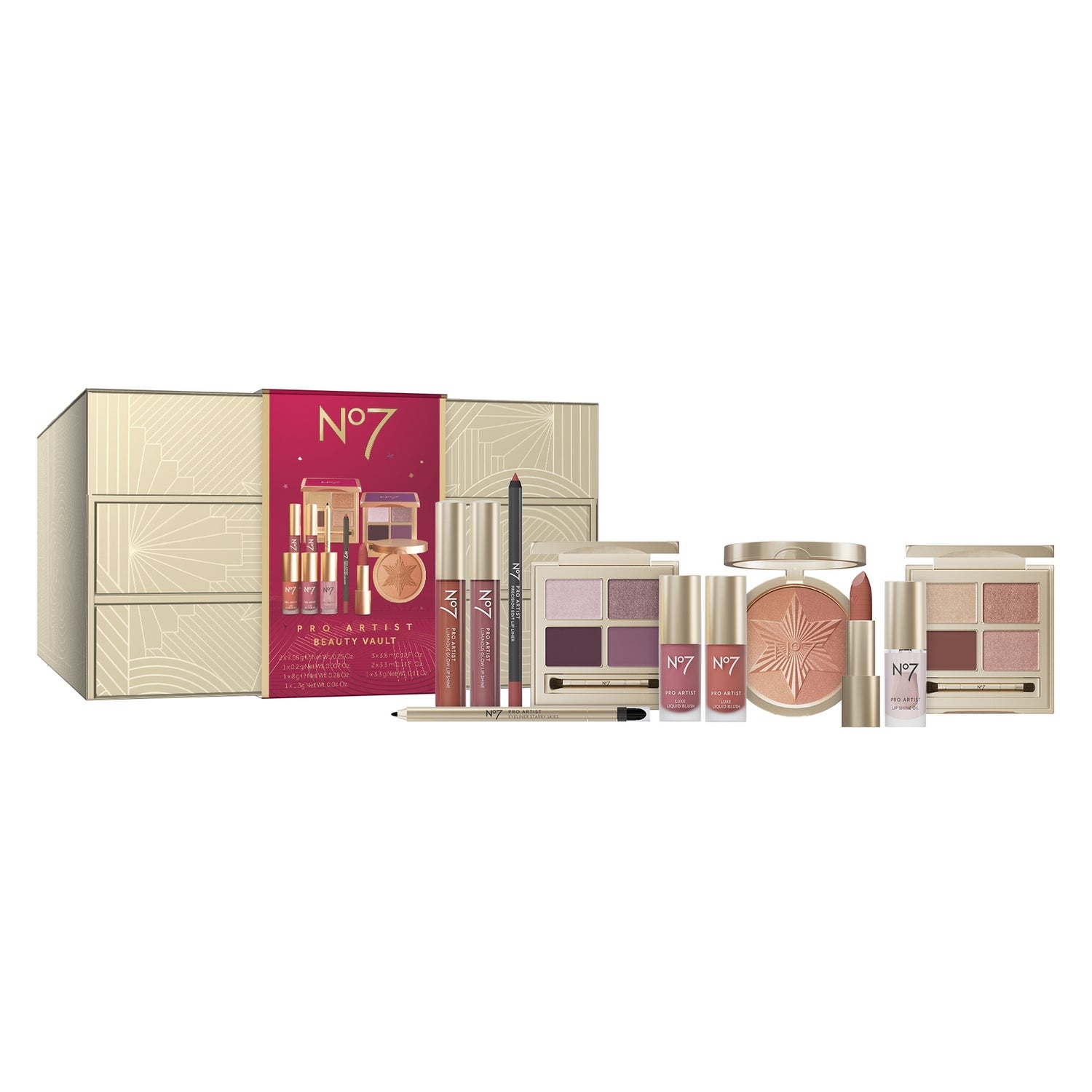 Pro Artist Beauty Vault 11 Piece Makeup Gift Set
