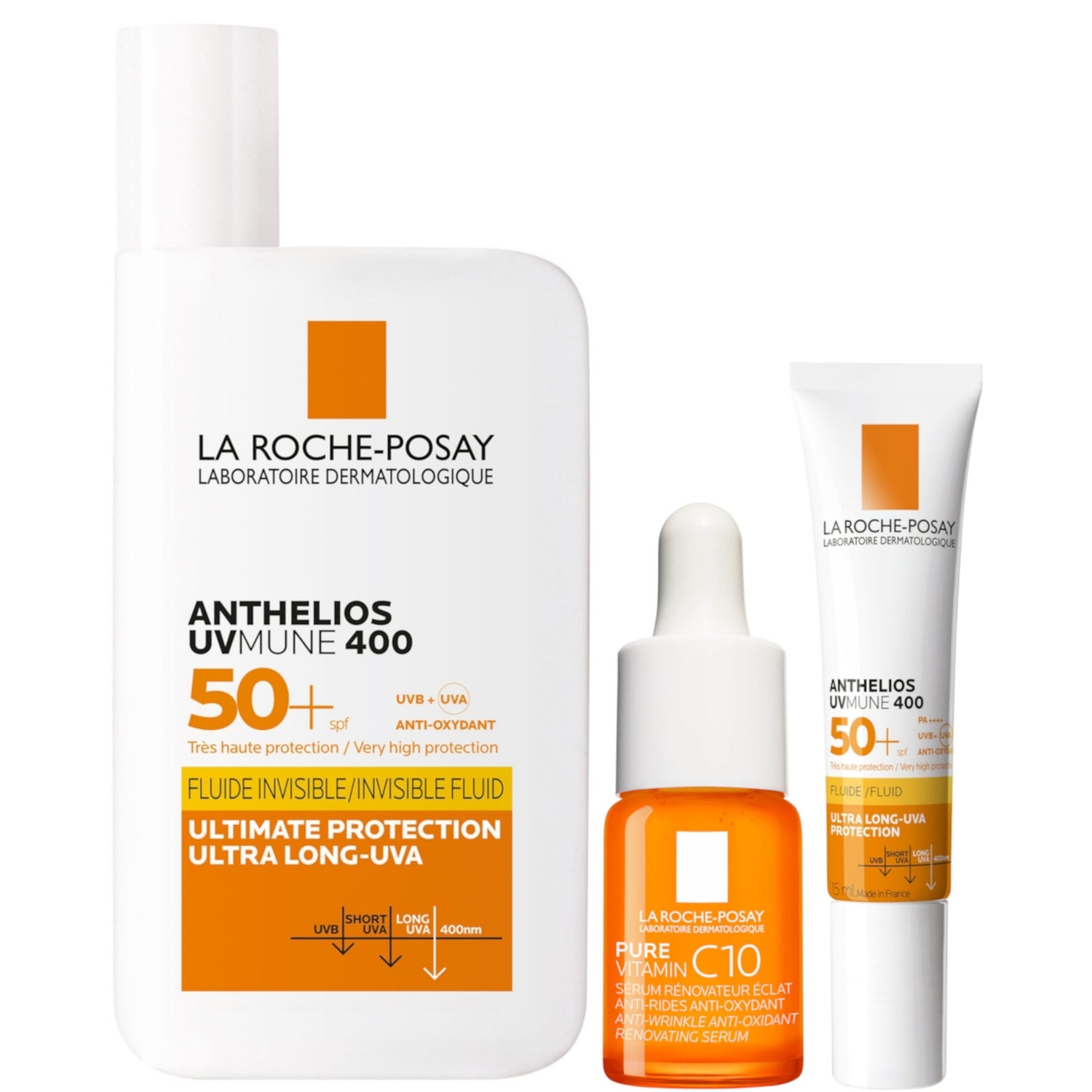 La Roche-Posay Anthelios UVMune SPF 50+ 50ml with Travel Size Bundle