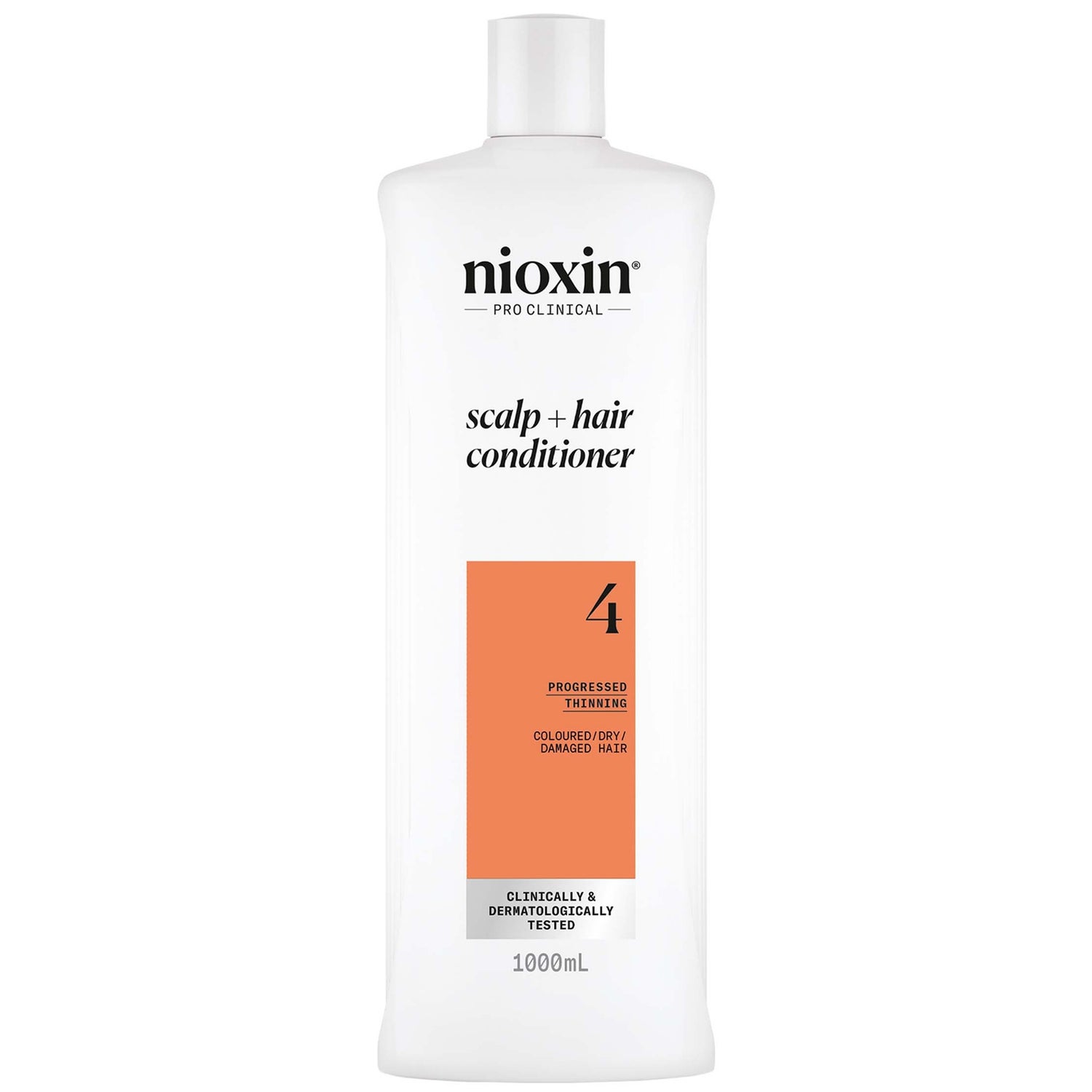 NIOXIN Scalp and Hair Thickening System 4 Conditioner for Coloured Dry and Damaged Hair with Progressed Thinning 1L