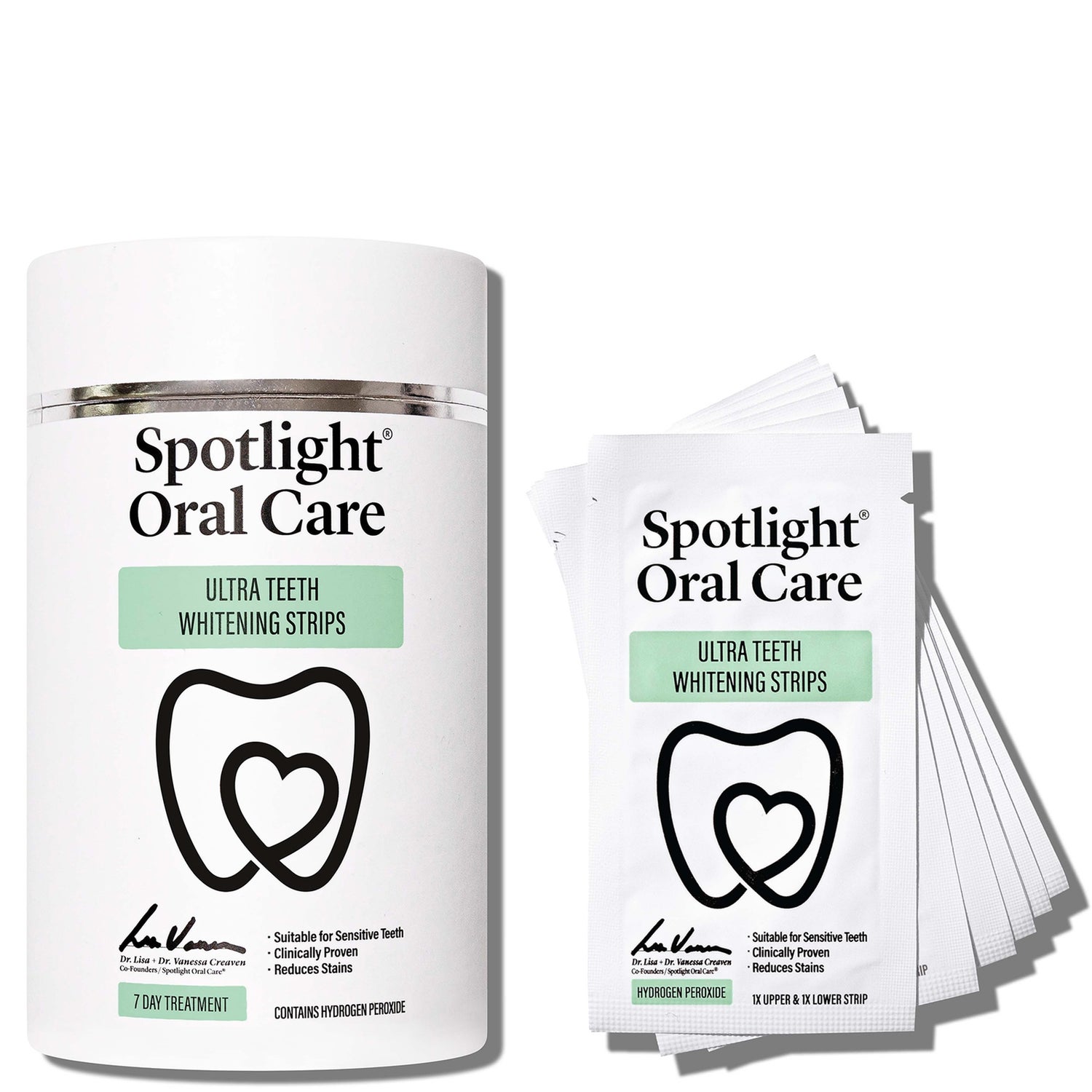 Spotlight Oral Care 7 Day Ultra Teeth Whitening Strips and Paste 210g