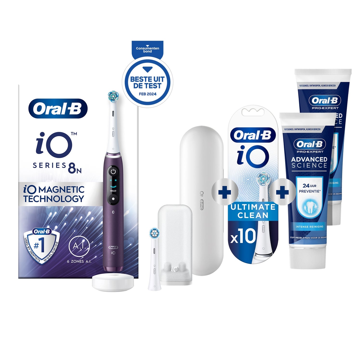 Oral-B iO 8N Elektrische Tandenborstel Violet