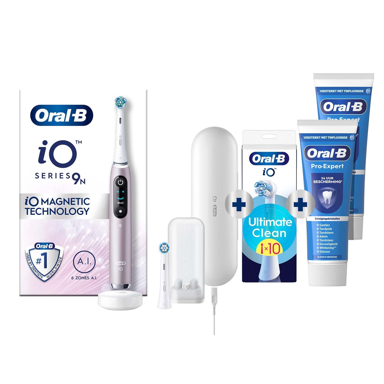 Oral-B iO 9N Elektrische Tandenborstel Roze Quartz