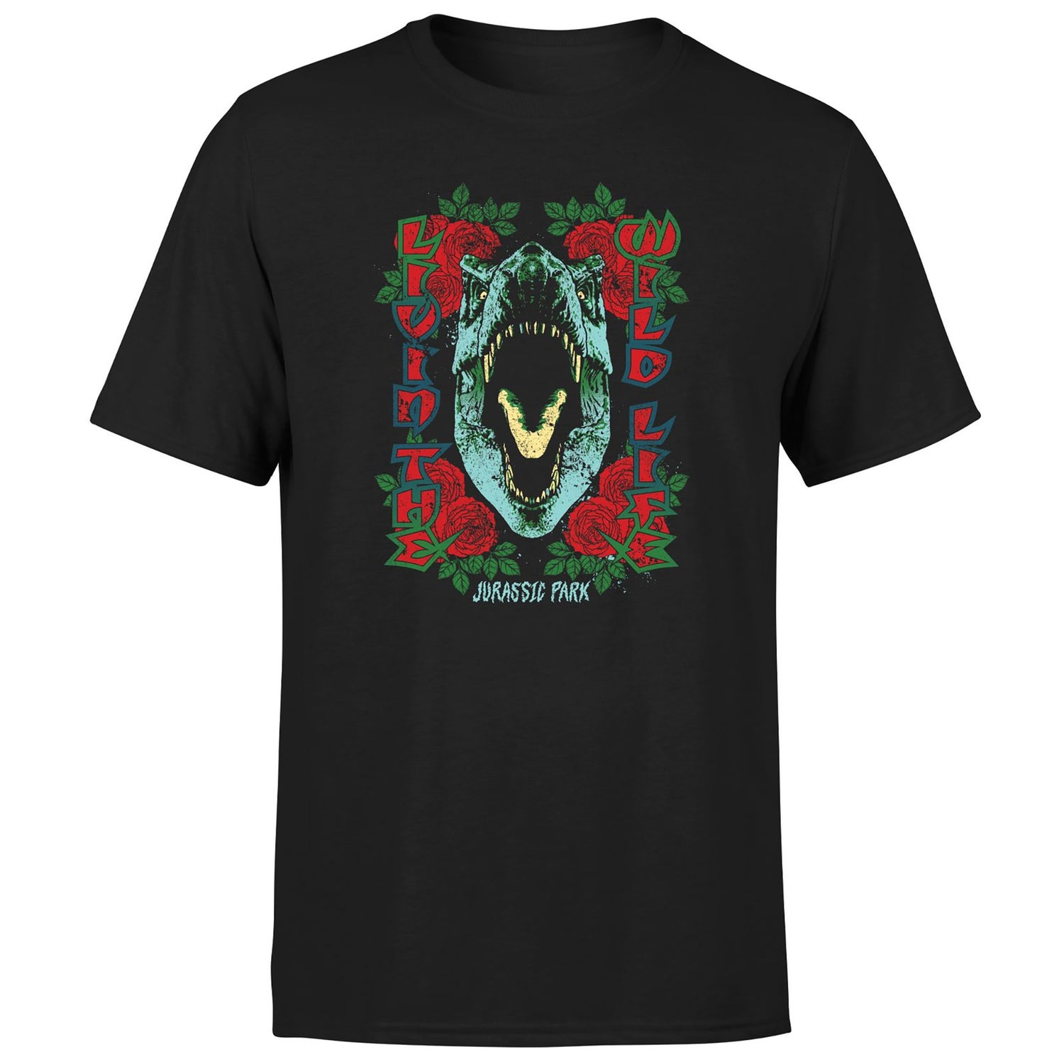 Jurassic Park Wild Life Unisex T-Shirt - Black