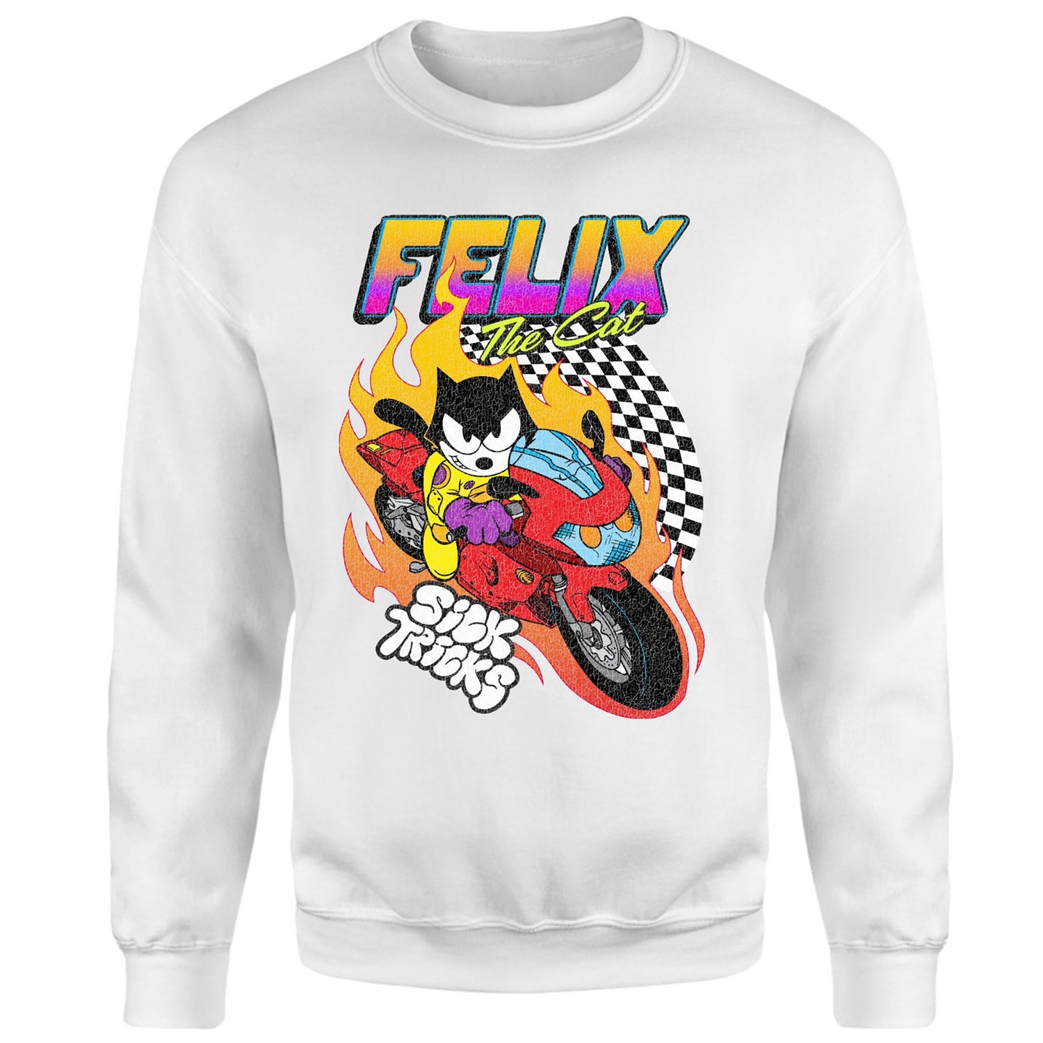 Felix The Cat Sick Tricks Sweatshirt White Clothing Zavvi US
