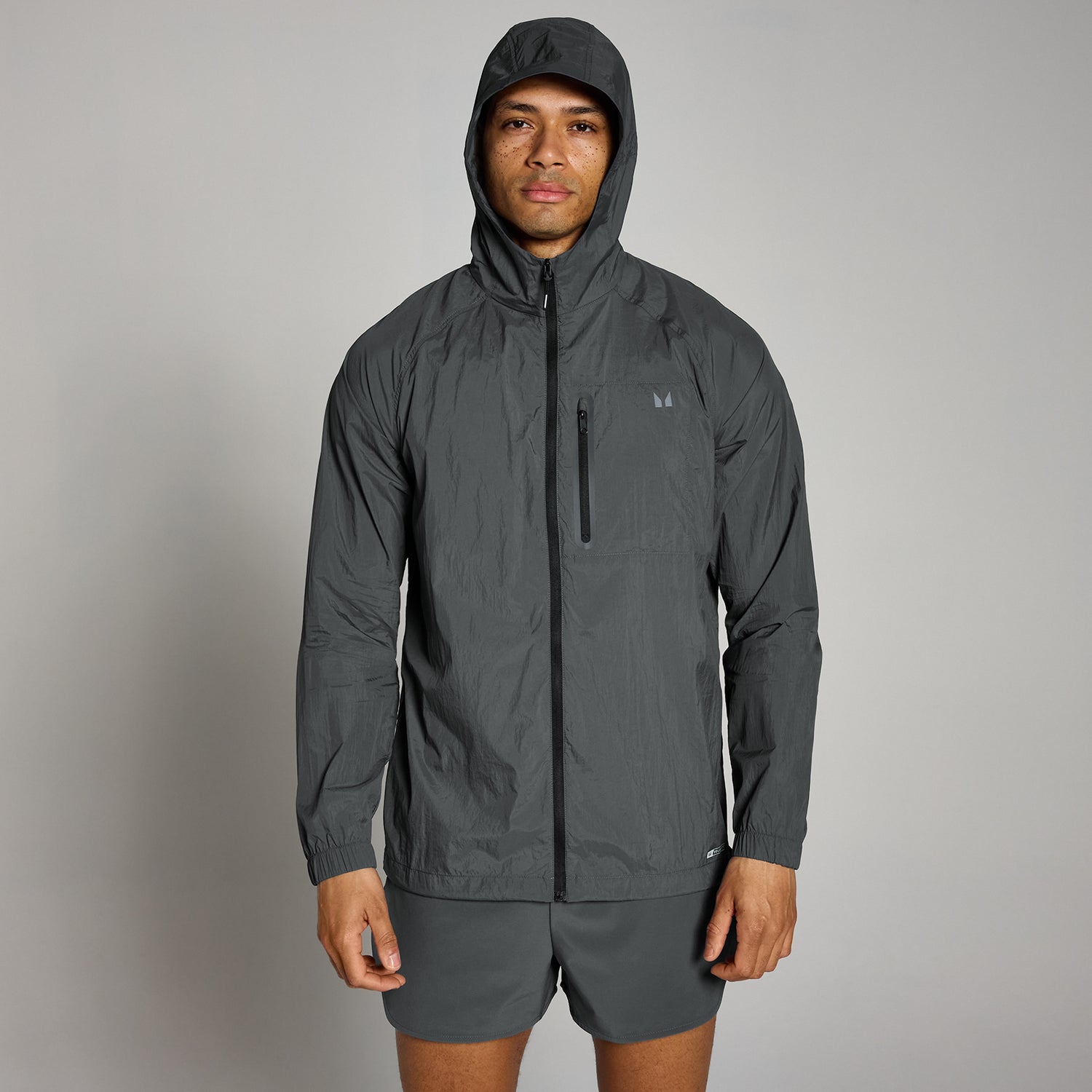 MP Men's Velocity Ultra Light Weight Jacket - Dark Grey - XS