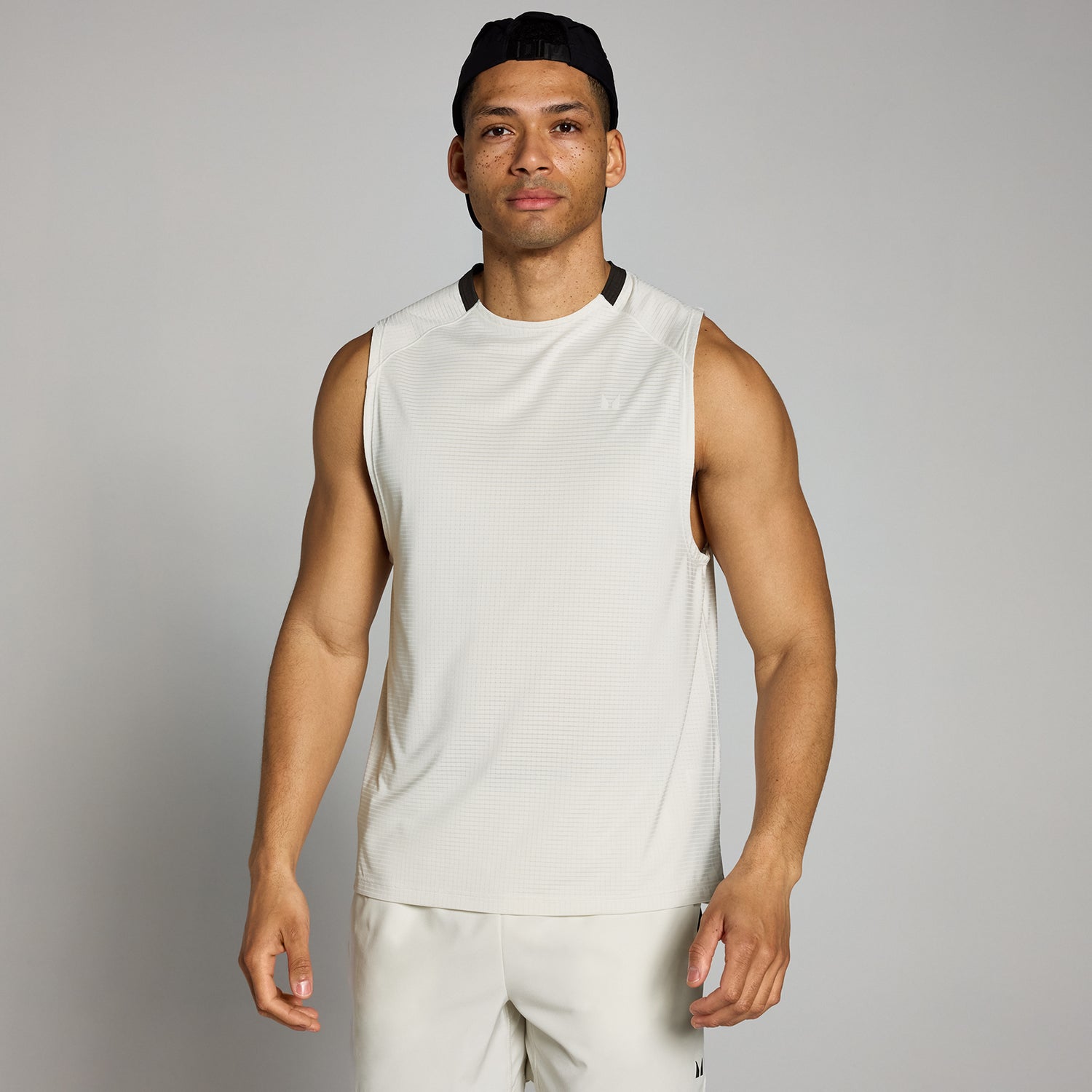 MP Men's Tempo Gridded Tank - Mist - S