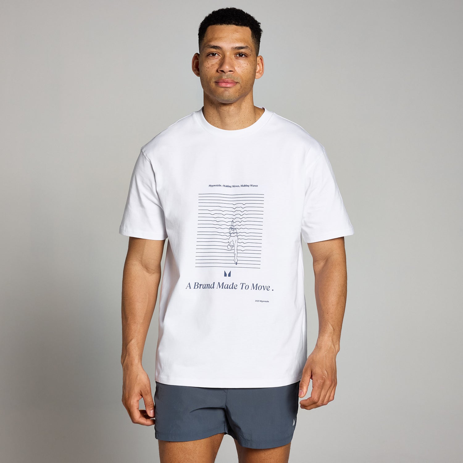 MP Swim Graphic T-Shirt - White - S - M