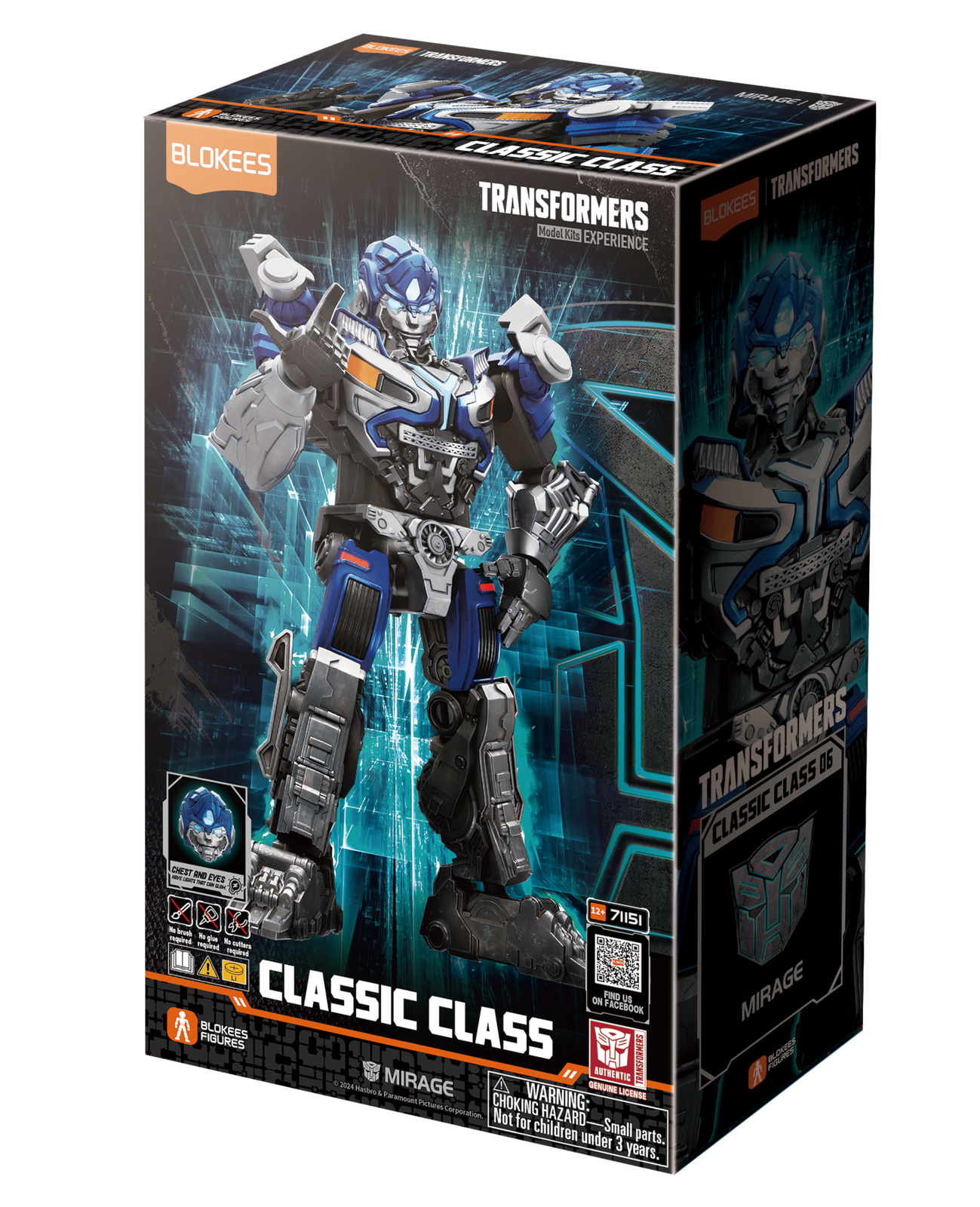 Blokees Figures Transformers Classic Class 06 Mirage Action Figure