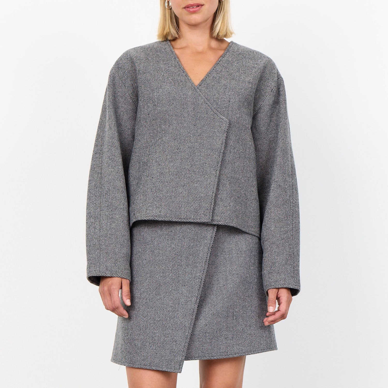 Leveté Room Ikki Recycled Wool-Blend Cardigan