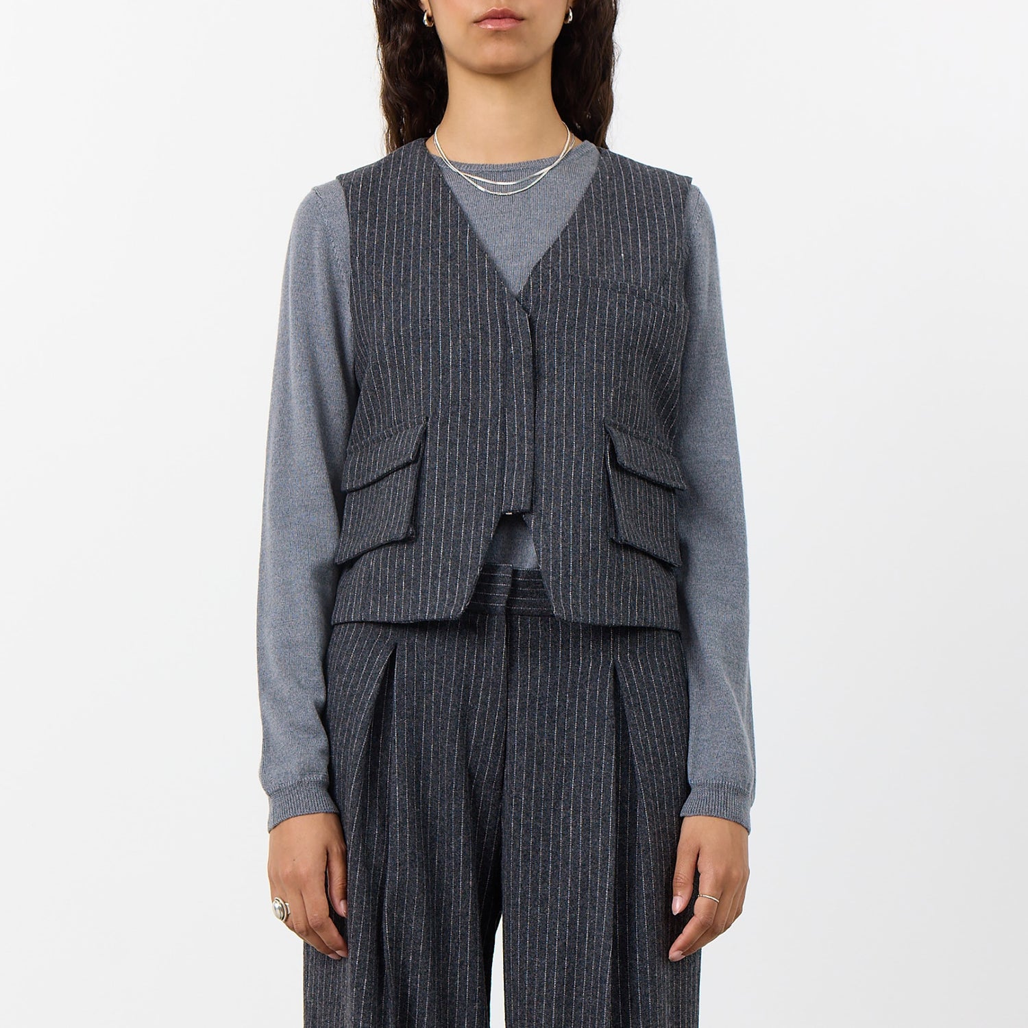 Leveté Room Iris Twill Waistcoat - M/38