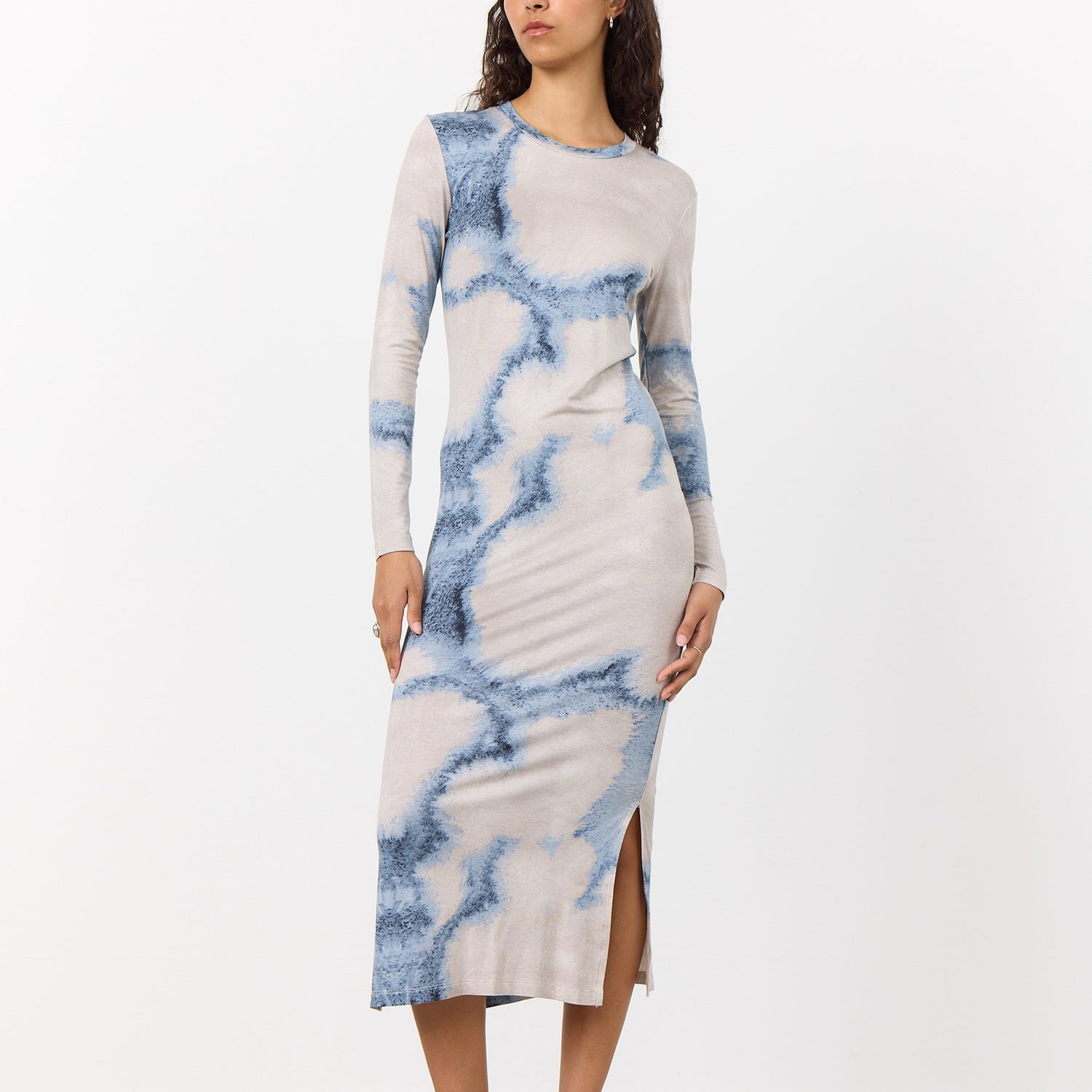 Leveté Room Indigo Stretch-Lyocell Dress - XS/34