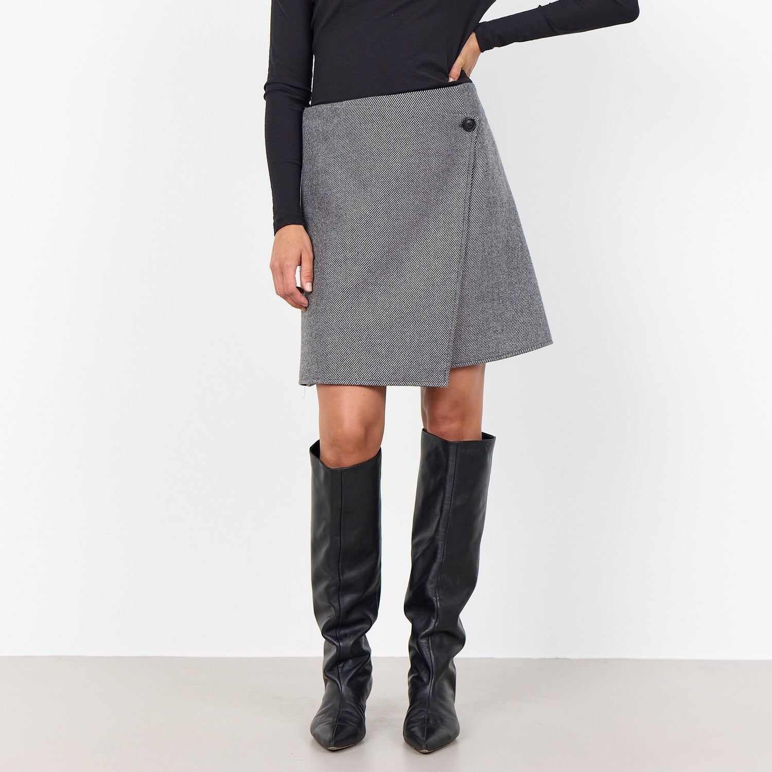 Leveté Room Ikki Recycled Wool-Blend Skirt - S/36