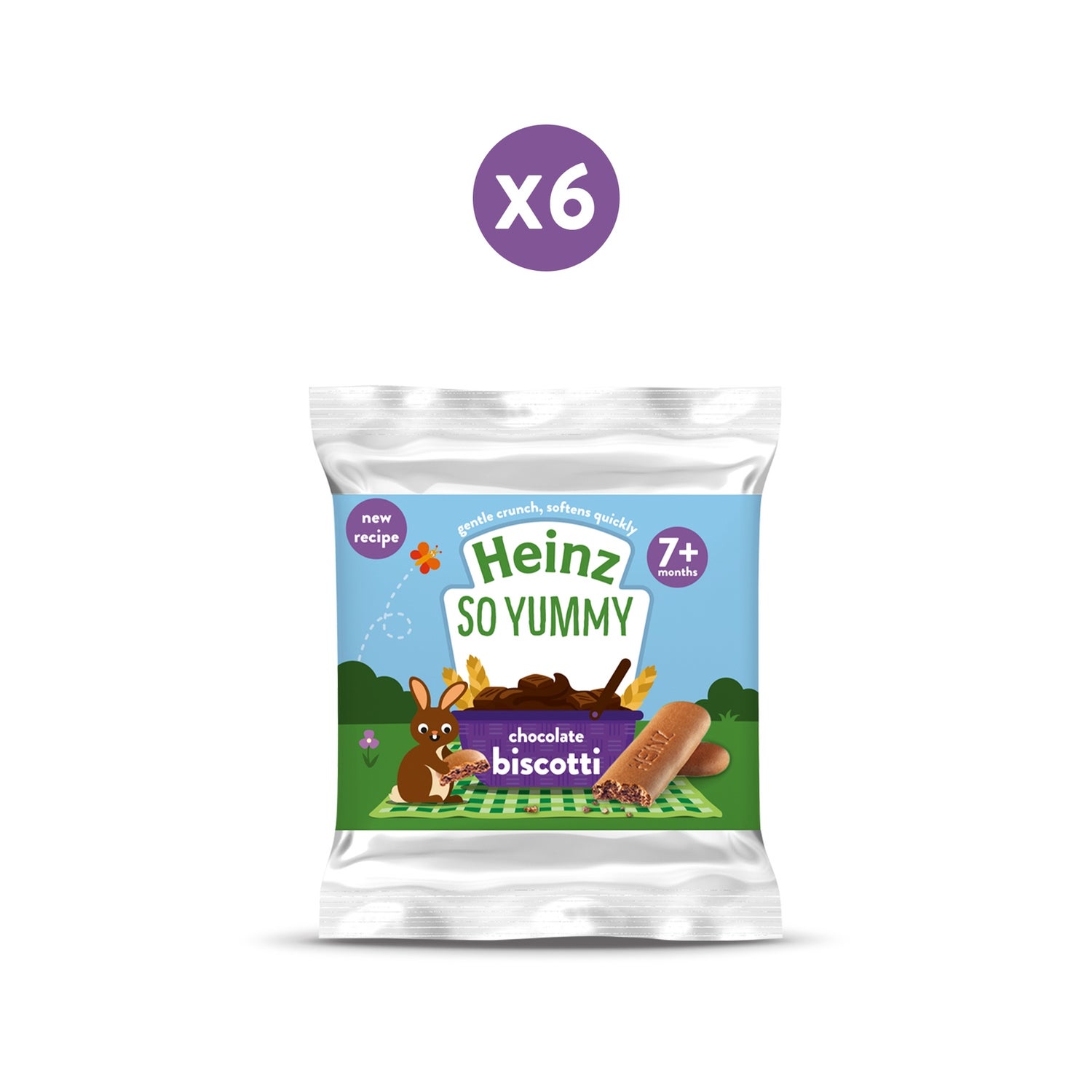 Heinz Chocolate Biscotti Baby Snack 7+ Months Pack of x 60g