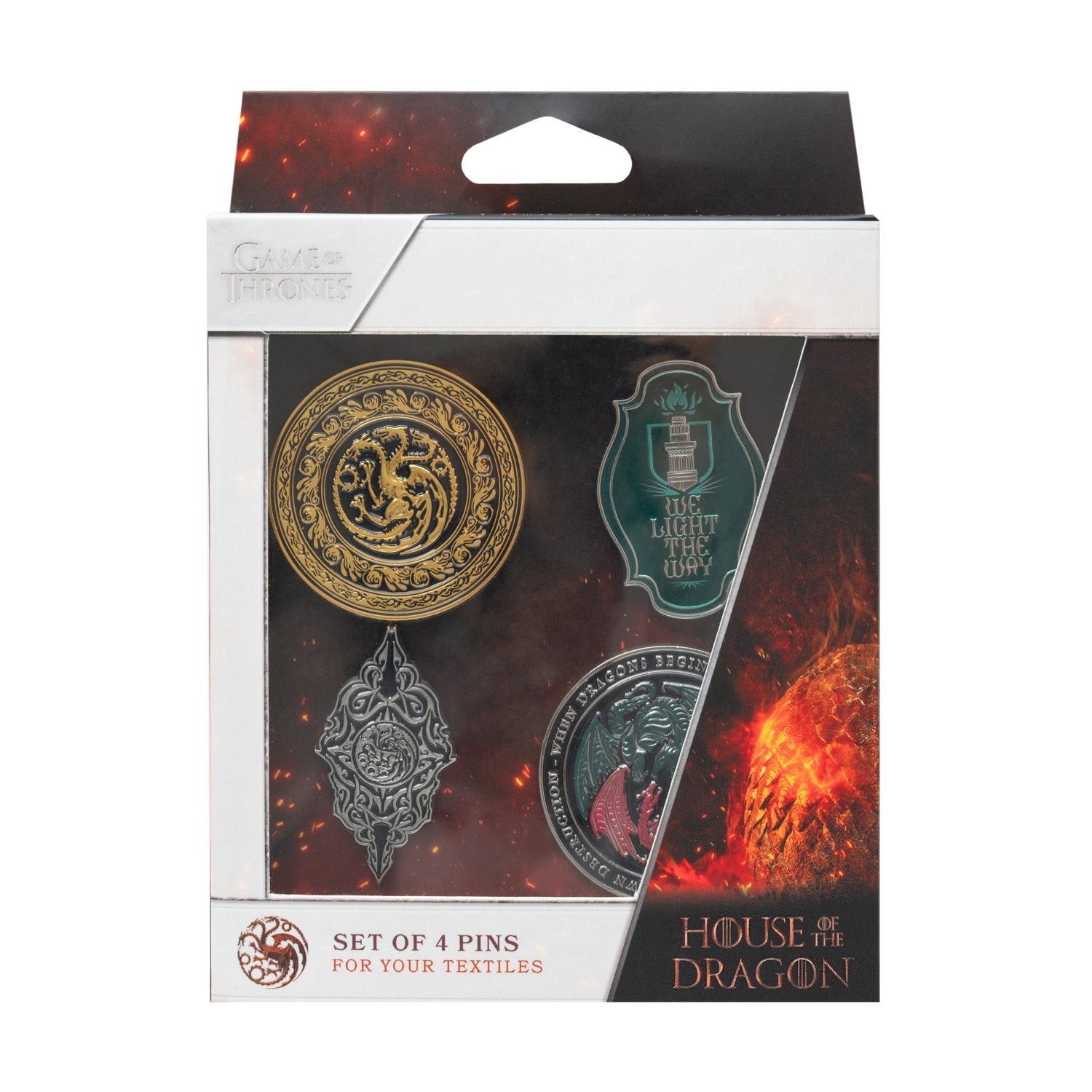 Game Of Thrones House Of The Dragon Set Of 4 Pins