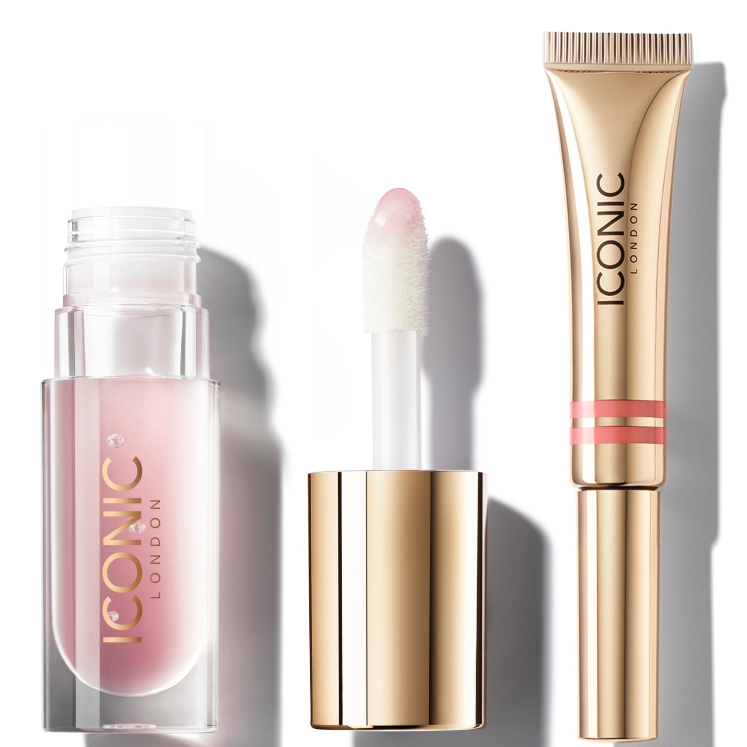 ICONIC London Cloud Kiss Matte Lip Mousse and Lip Lustre Oil Bundle Undressed