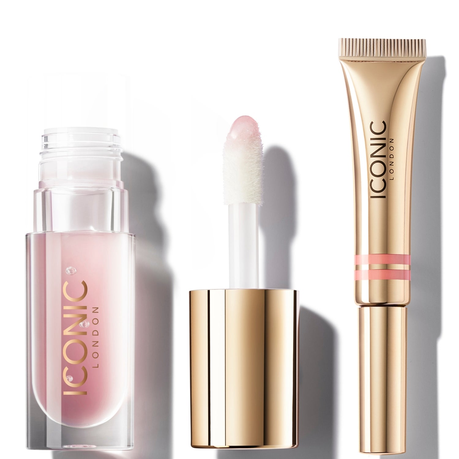ICONIC London Cloud Kiss Matte Lip Mousse and Lip Lustre Oil Bundle In the Buff
